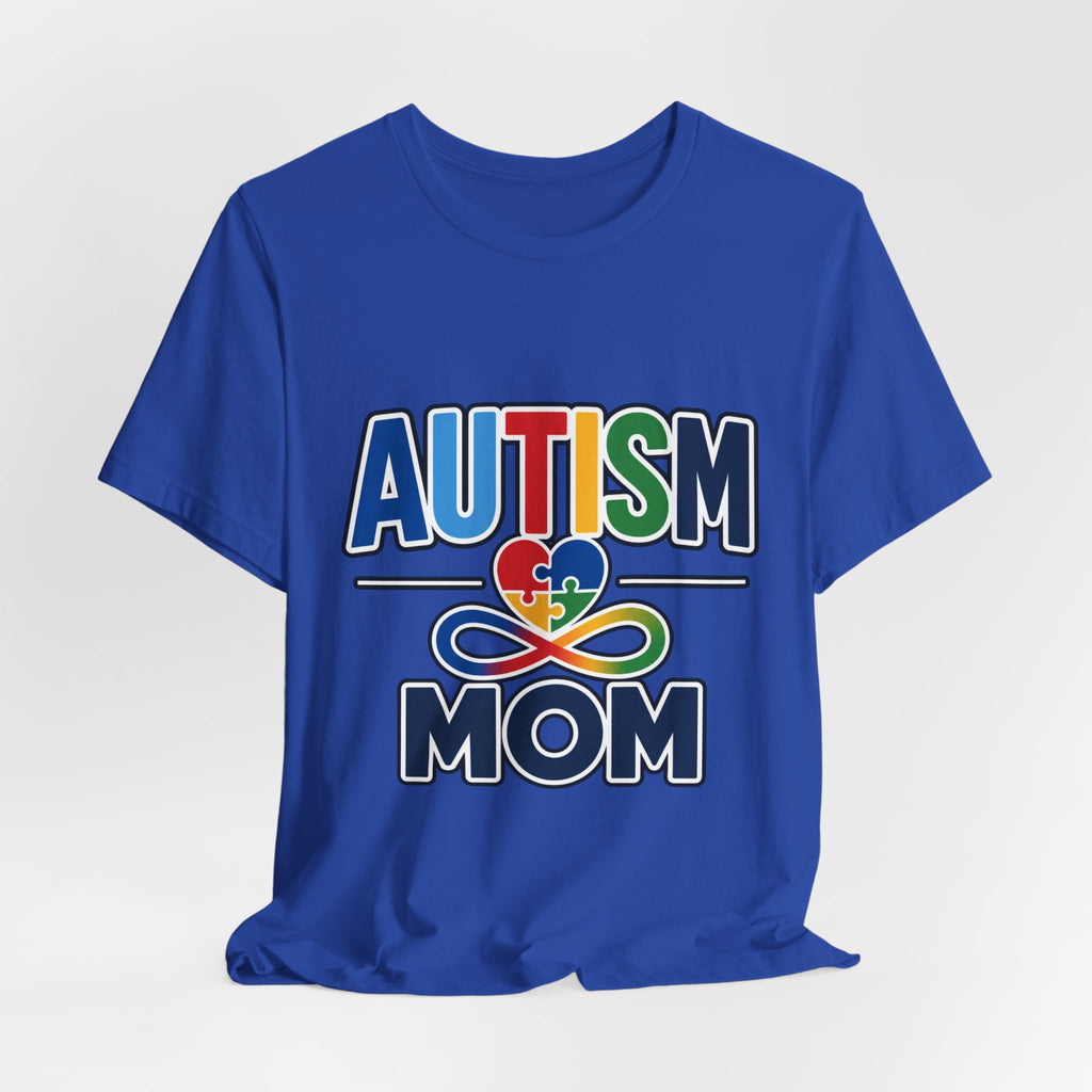 Autism Mom Shirt | Rainbow Puzzle Heart Infinity T-Shirt | Proud Autism Mom Tee | Autism Awareness & Acceptance Gift for Mothers