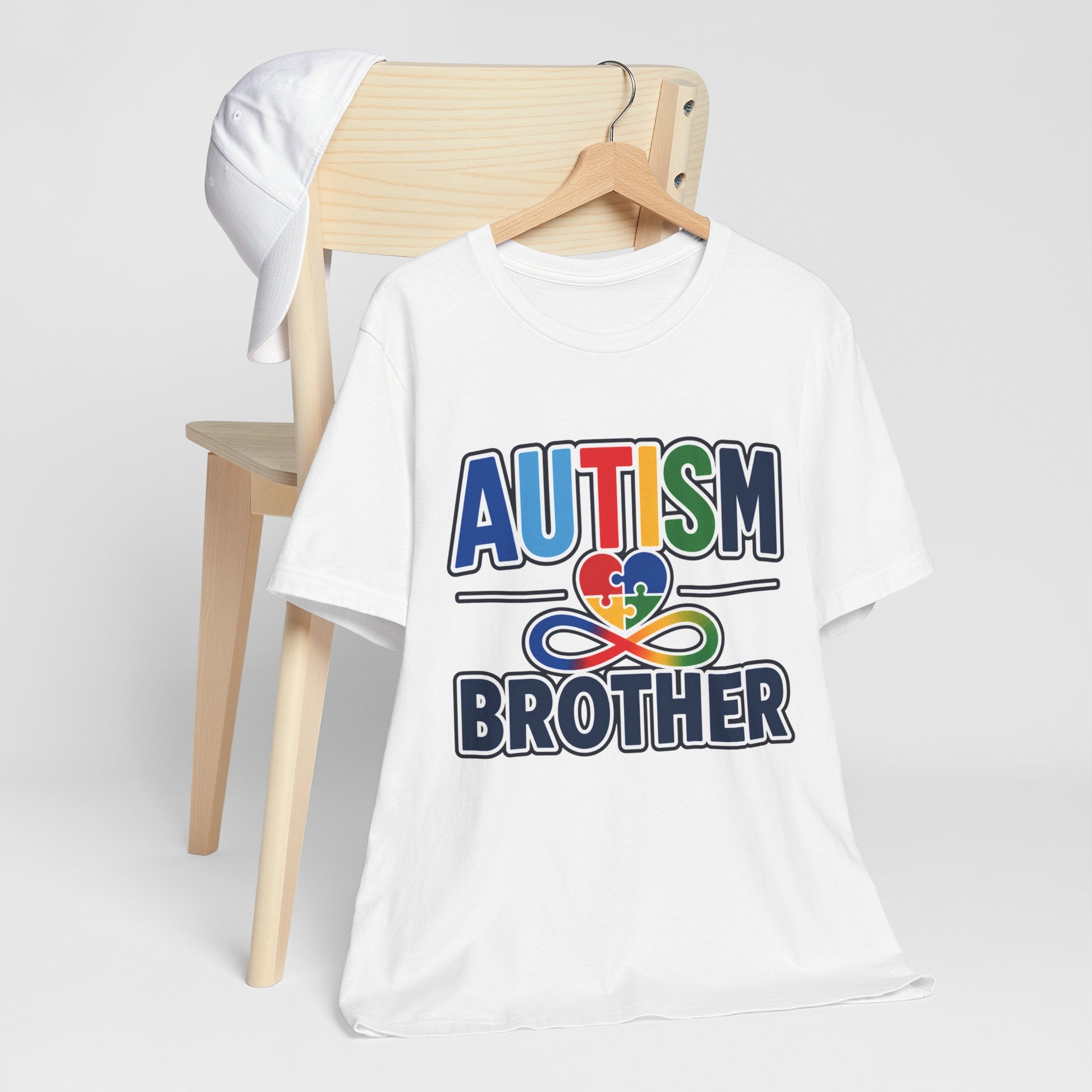 Autism Brother Shirt | Puzzle Heart Infinity T-Shirt | Proud Autism Sibling Tee | Autism Awareness & Acceptance Gift for Brother