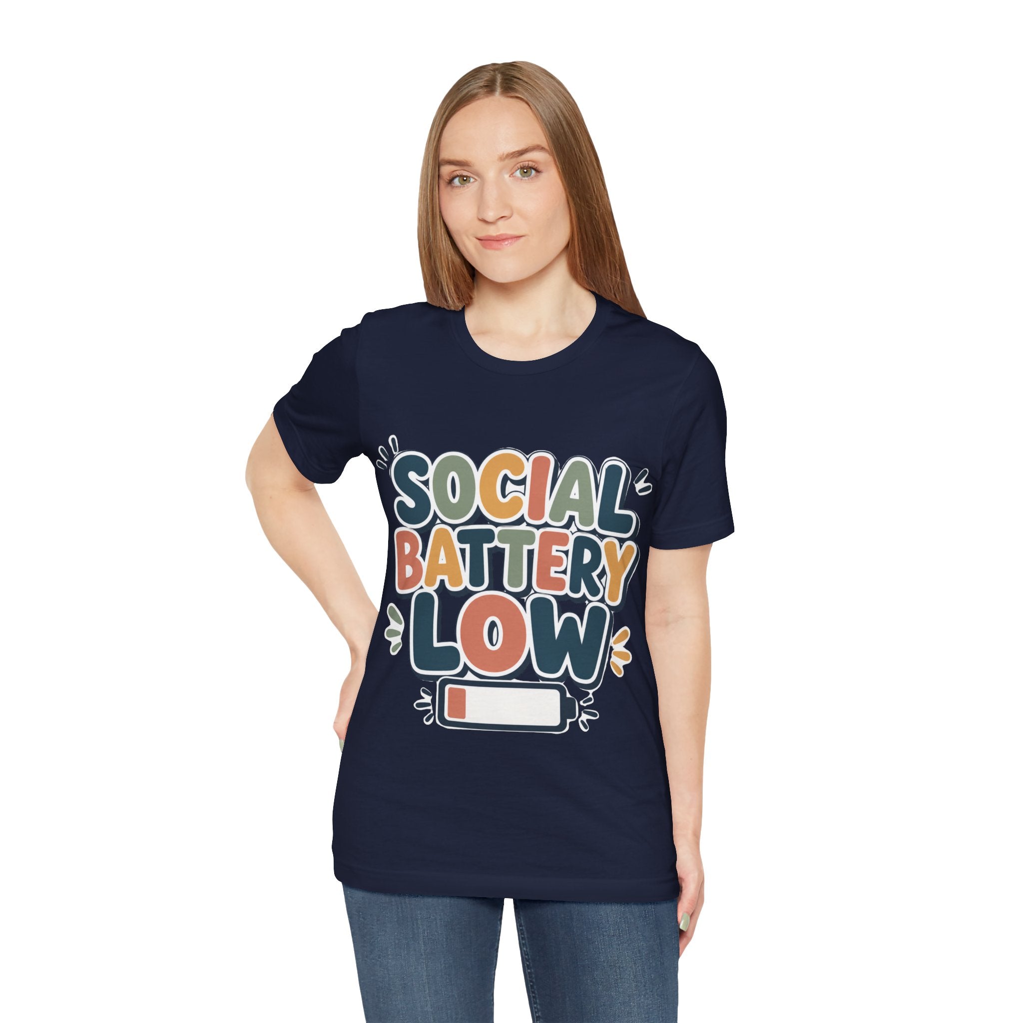 Social Battery Low T-Shirt — Funny Introvert Tee