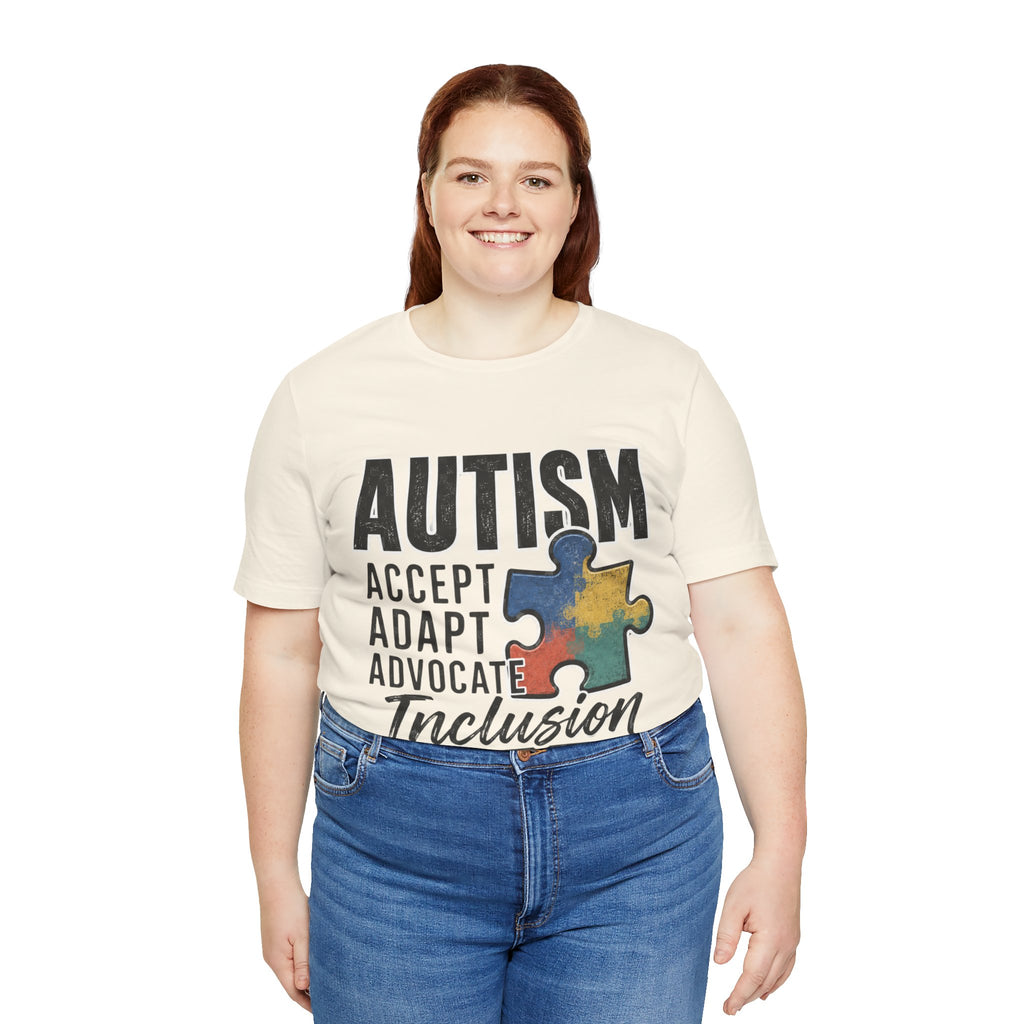 Autism Acceptance Shirt Inclusion Advocate T Shirt Puzzle Piece Tee Neurodiversity Awareness Special Needs Support Unisex Gift