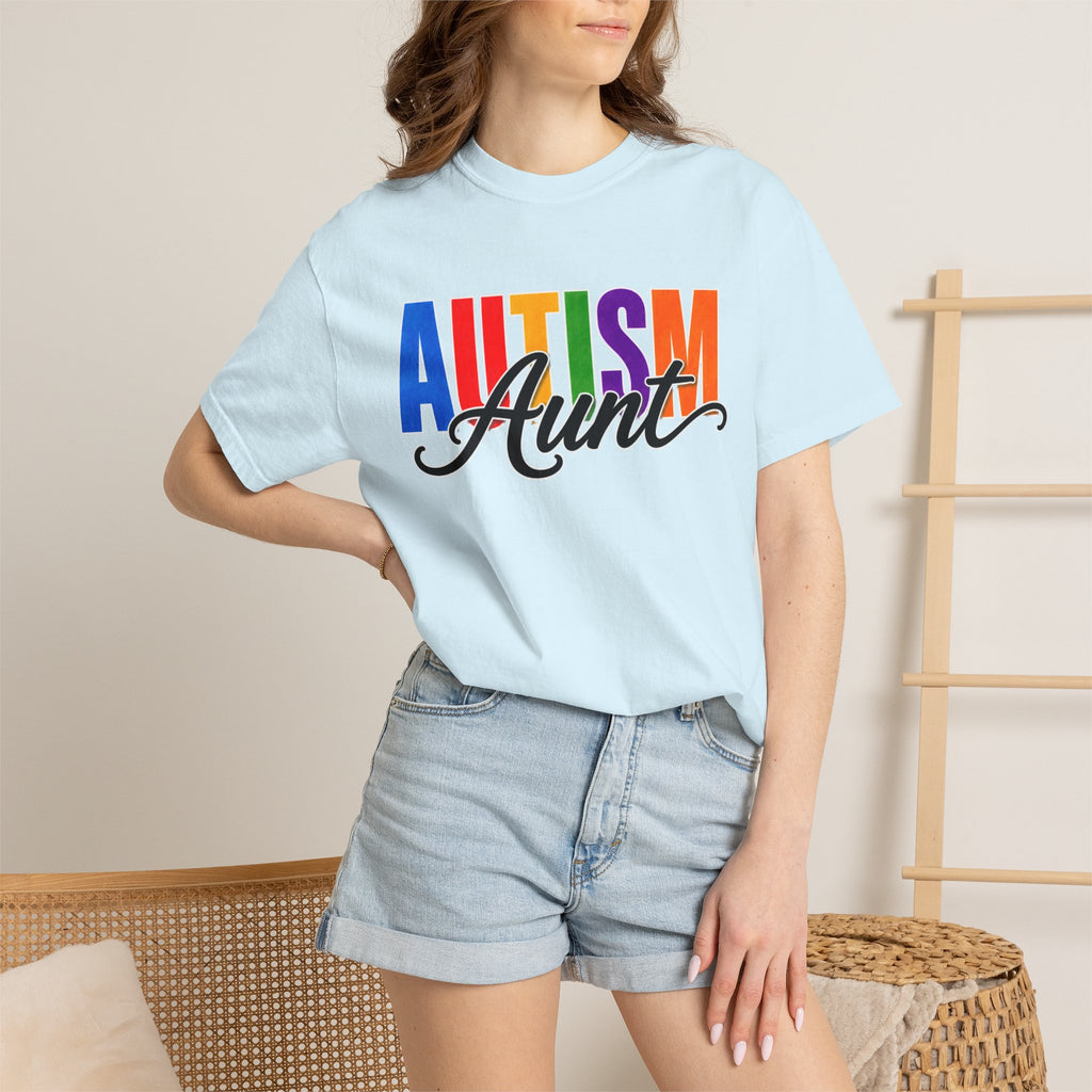 Autism Aunt Shirt Proud Autism Aunt T Shirt Autism Awareness Autism Acceptance Gift Puzzle Heart Special Needs Family Tee