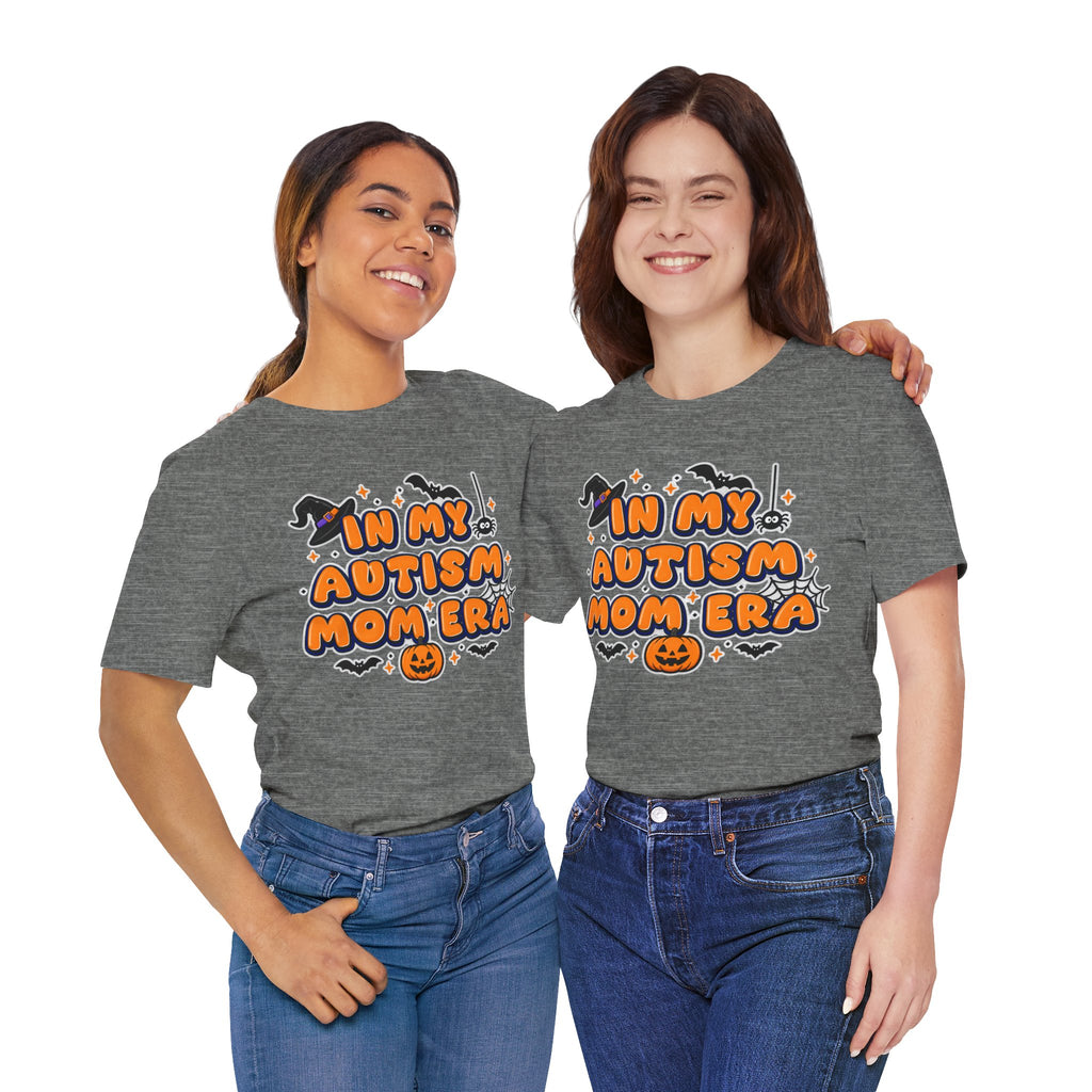 In My Autism Mom Era Tee | Halloween Pumpkin Witch Bat Spiderweb