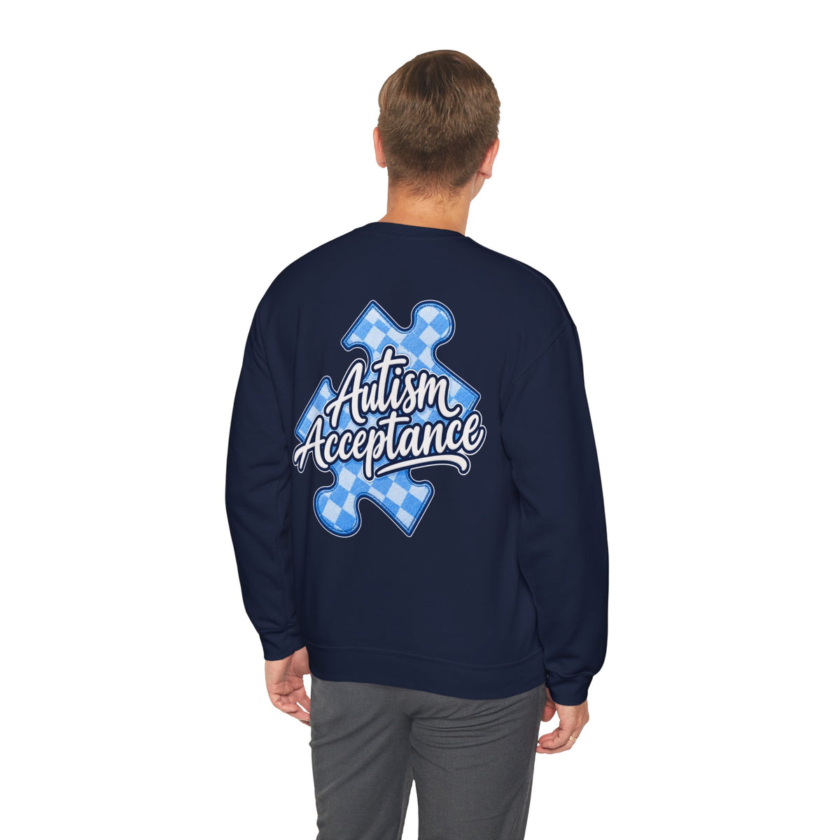 Autism Acceptance Sweatshirt, Puzzle Piece Awareness Crewneck, Autism Advocate Hoodie, Neurodiversity Gift, Autism Family Apparel