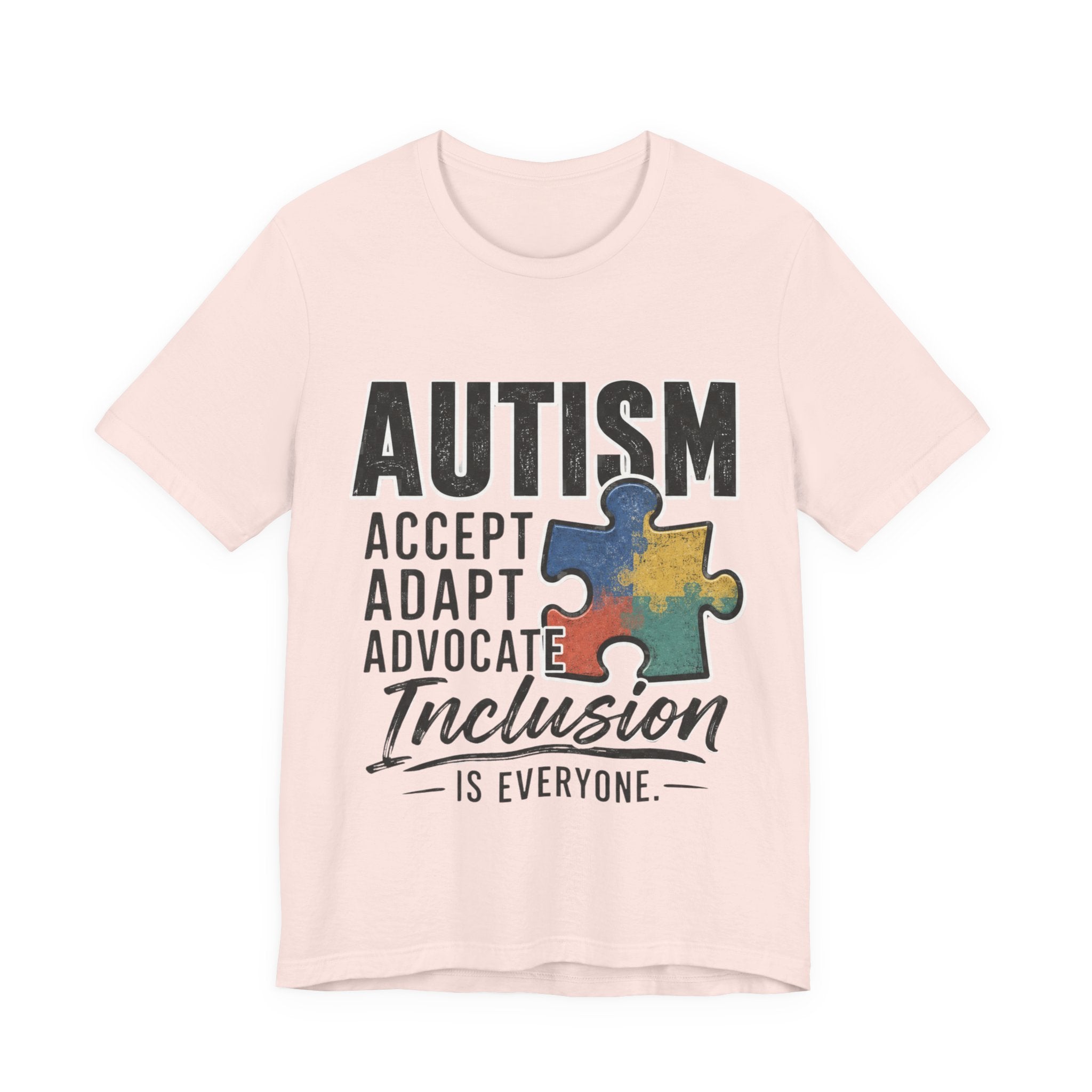 Autism Acceptance Shirt Inclusion Advocate T Shirt Puzzle Piece Tee Neurodiversity Awareness Special Needs Support Unisex Gift