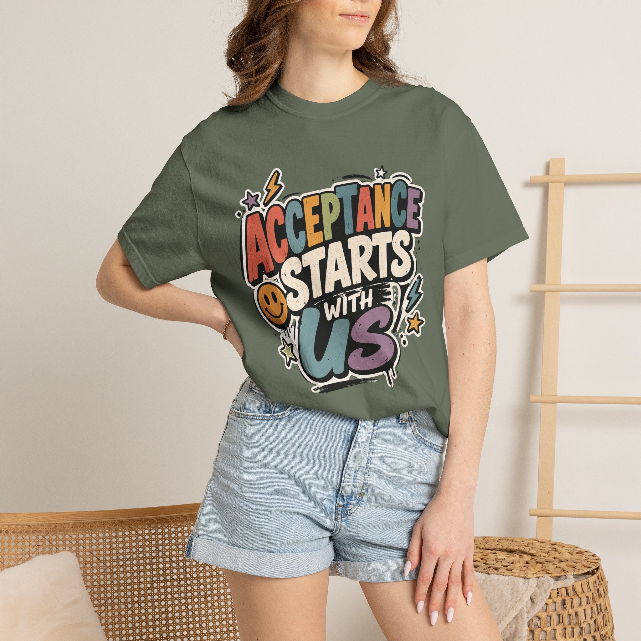 Autism Acceptance Shirt | Puzzle Heart Autism Awareness Shirt, Neurodiversity Inclusion Advocate Gift