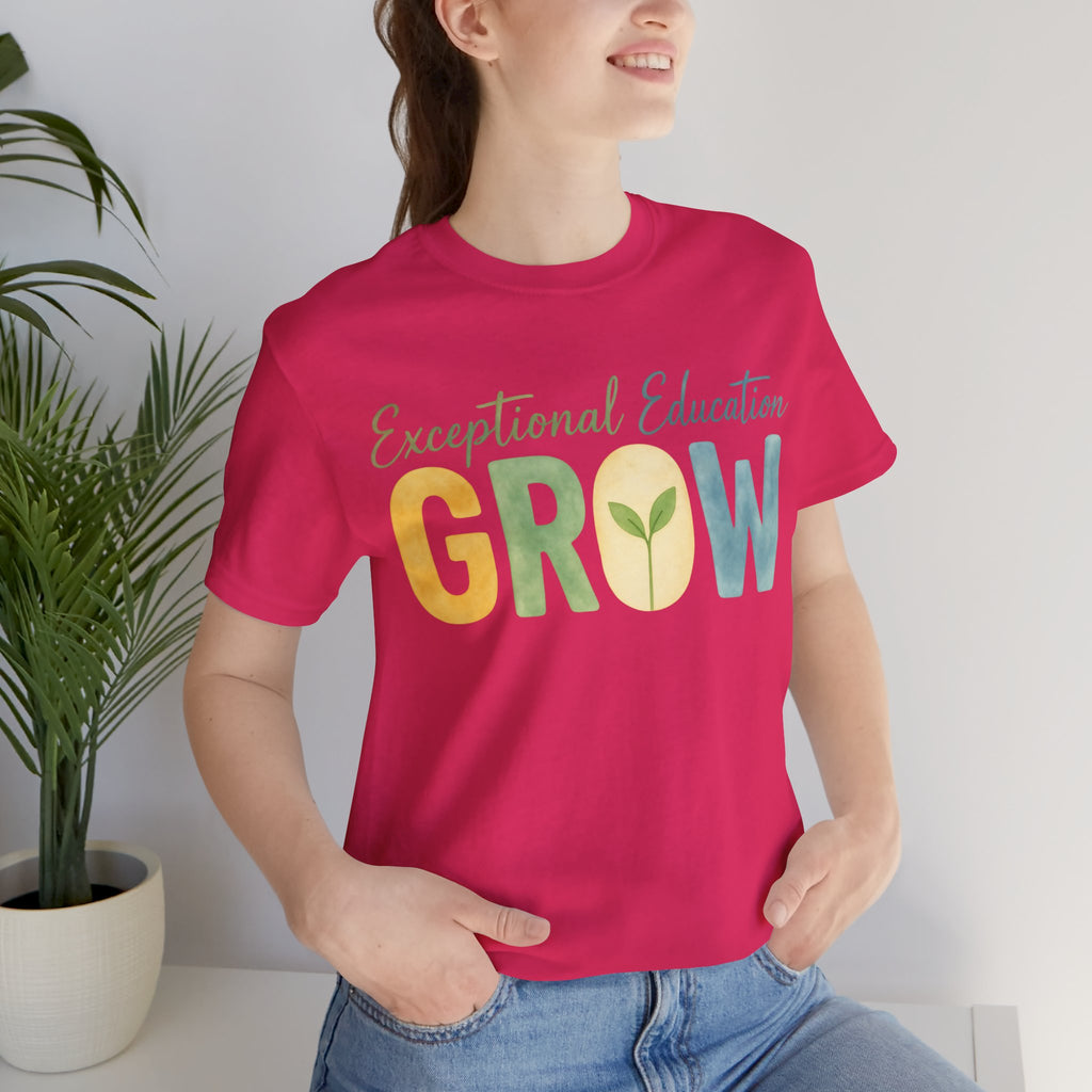 Exceptional Education Teacher Shirt GROW Special Education T Shirt SPED Teacher Gift Inclusive Classroom Autism Teacher Tee