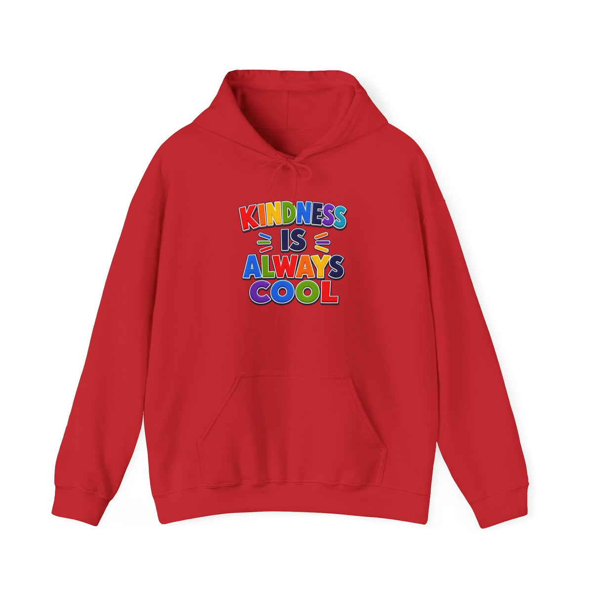 Kindness Is Always Cool hoodie | Rainbow Retro Lettering