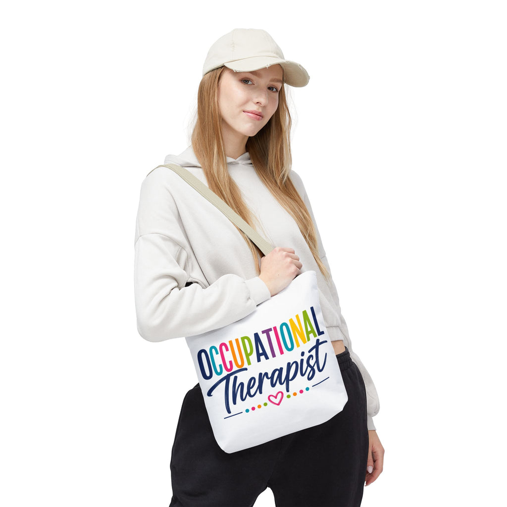 Occupational Therapist Tote Bag | Rainbow Script Healthcare Professional