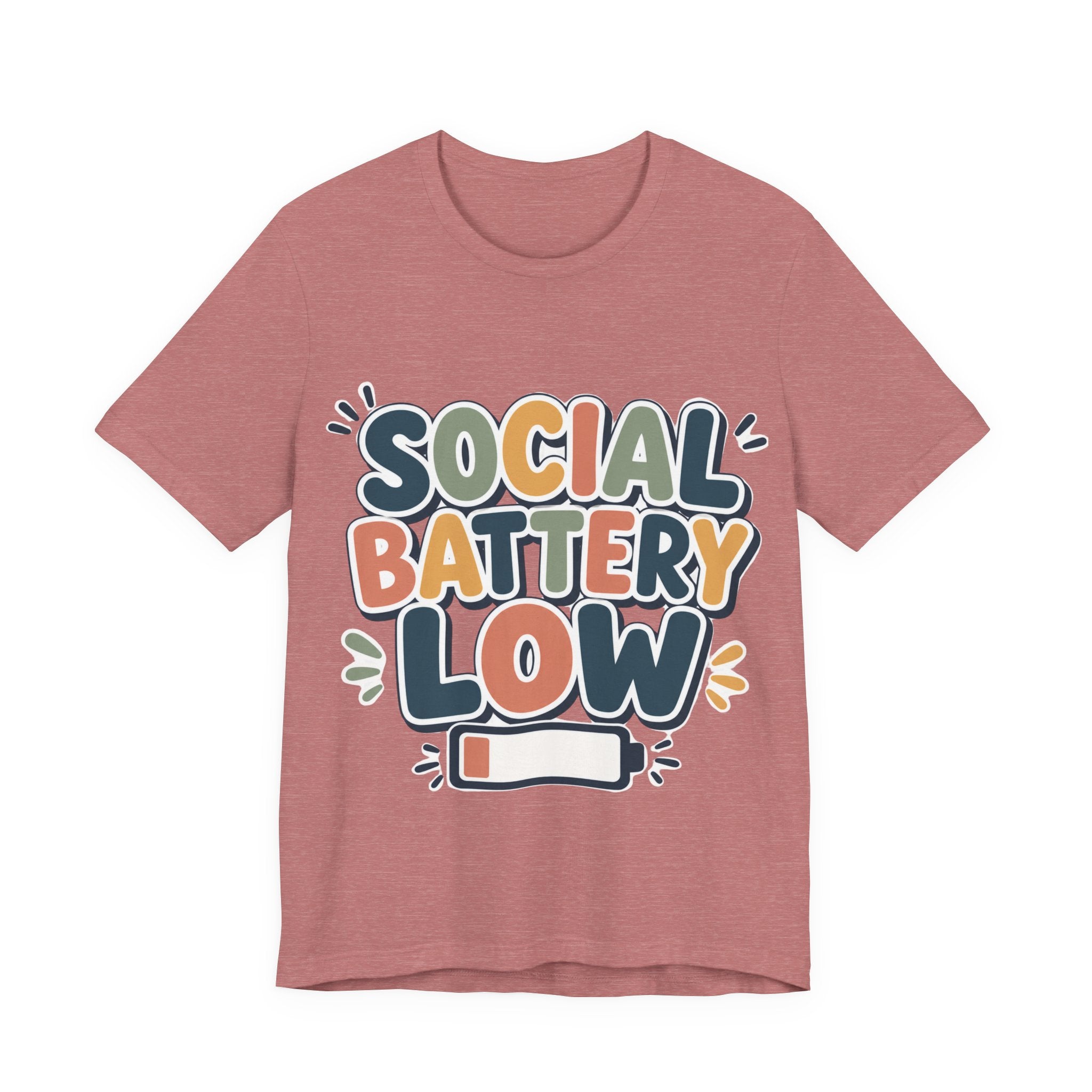 Social Battery Low T-Shirt — Funny Introvert Tee
