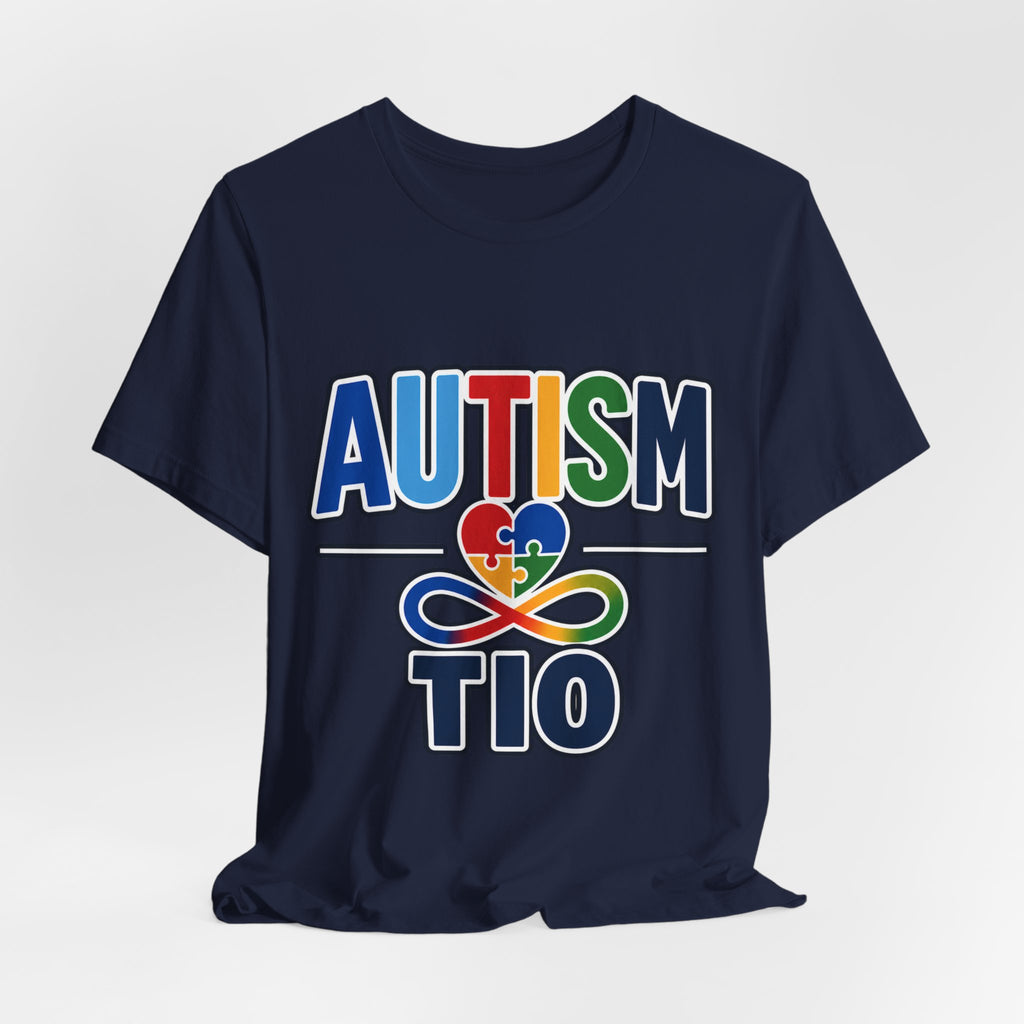 Autism Tio Shirt | Proud Autism Uncle T-Shirt | Spanish Tío Puzzle Heart Infinity Design | Autism Awareness & Acceptance Gift