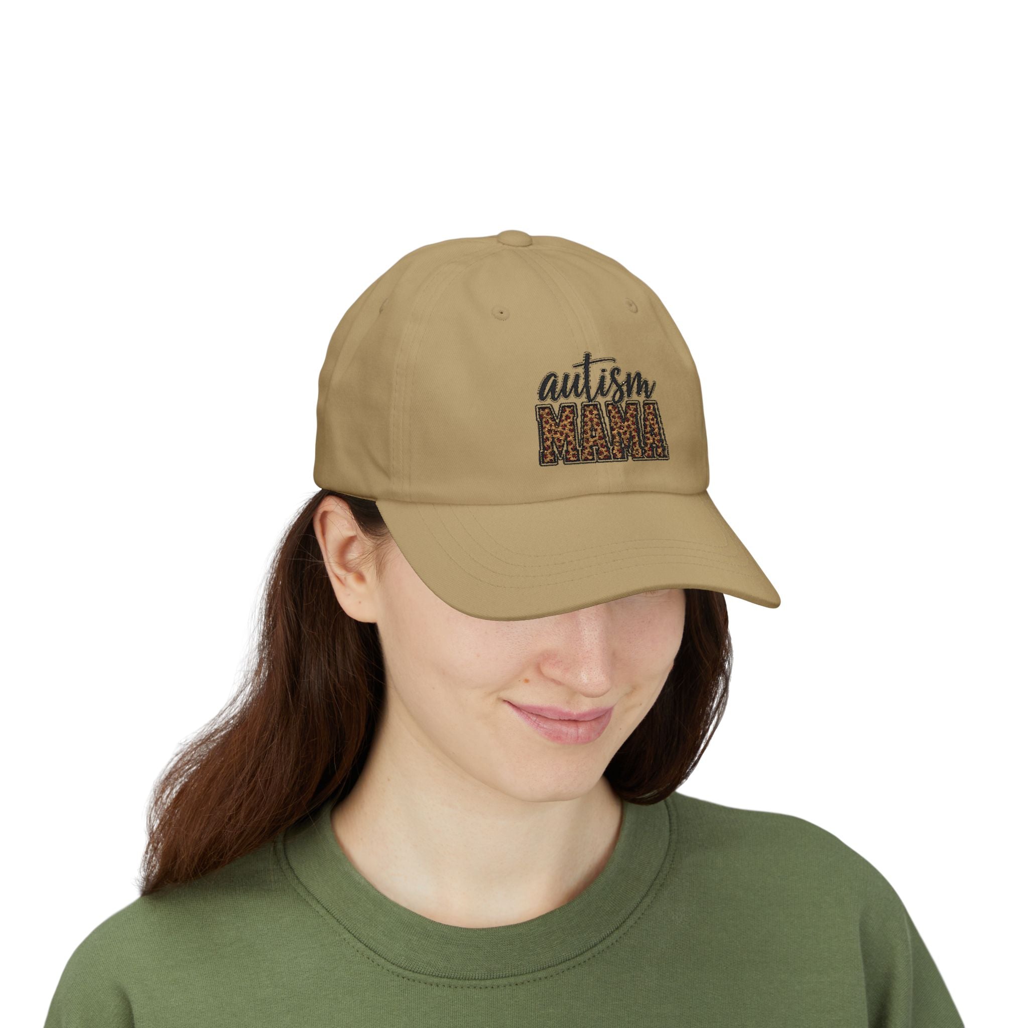 Autism Mama leopard print embroidery Dad Cap | Autism Awareness hat