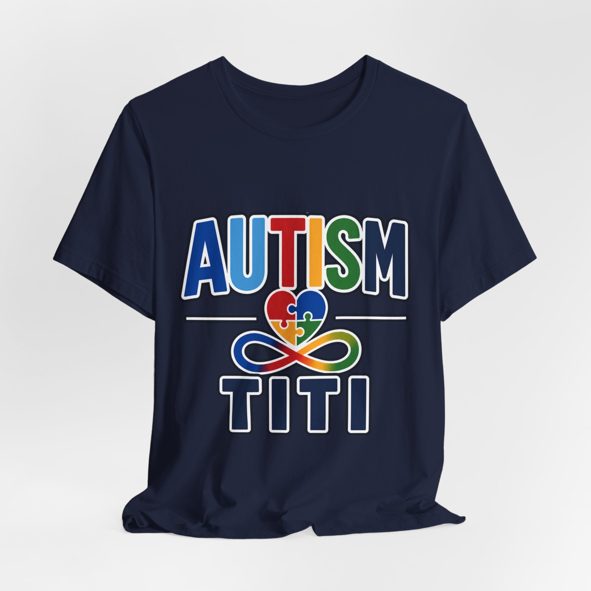 Autism Titi Shirt | Proud Autism Aunt T-Shirt | Spanish Tía Puzzle Heart Infinity Design | Autism Awareness & Acceptance Gift