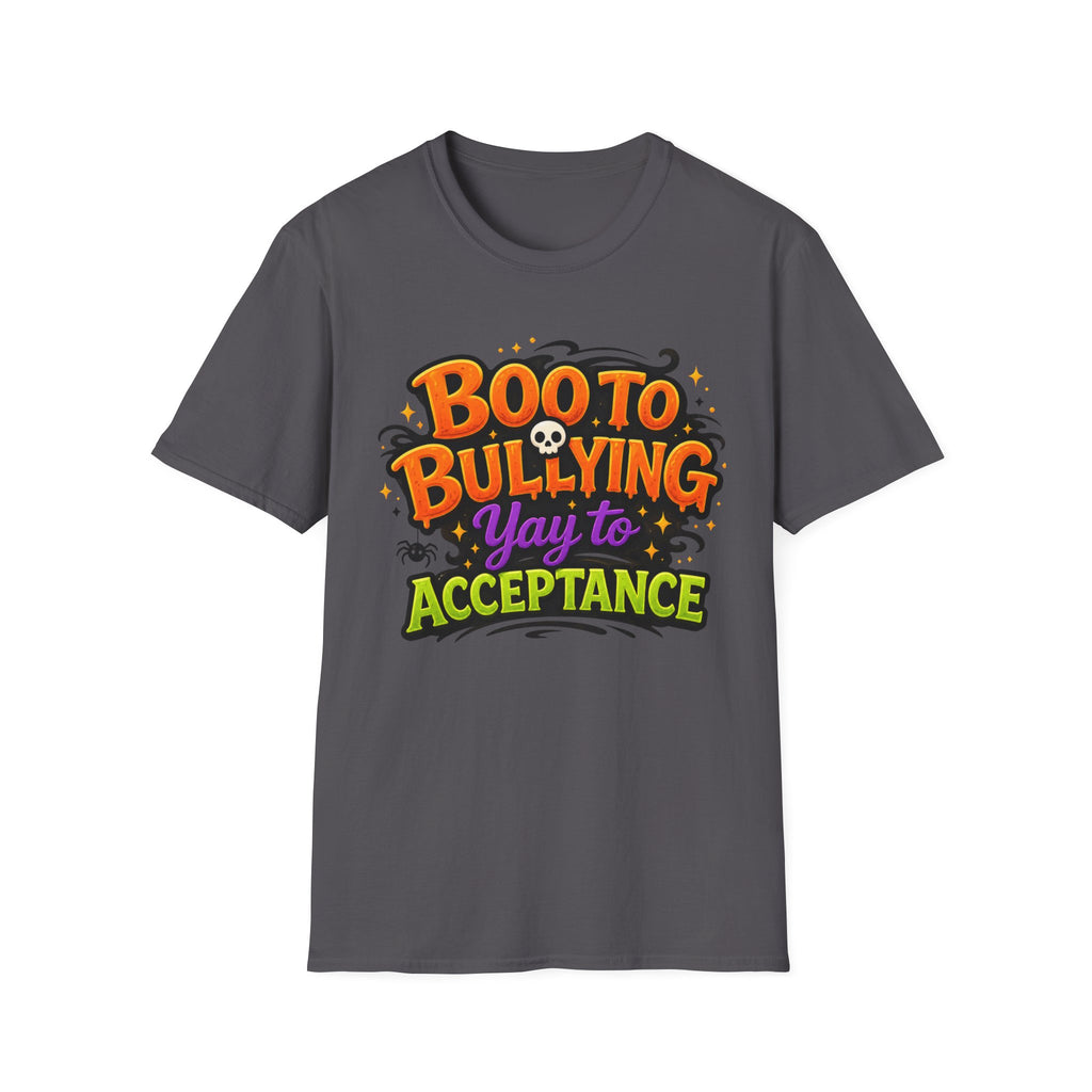 Boo to Bullying Halloween anti-bullying T-Shirt | Acceptance message