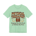 Physical Therapist Football Horseshoes Tee | Helping You Get Back to Kicking Up Dust