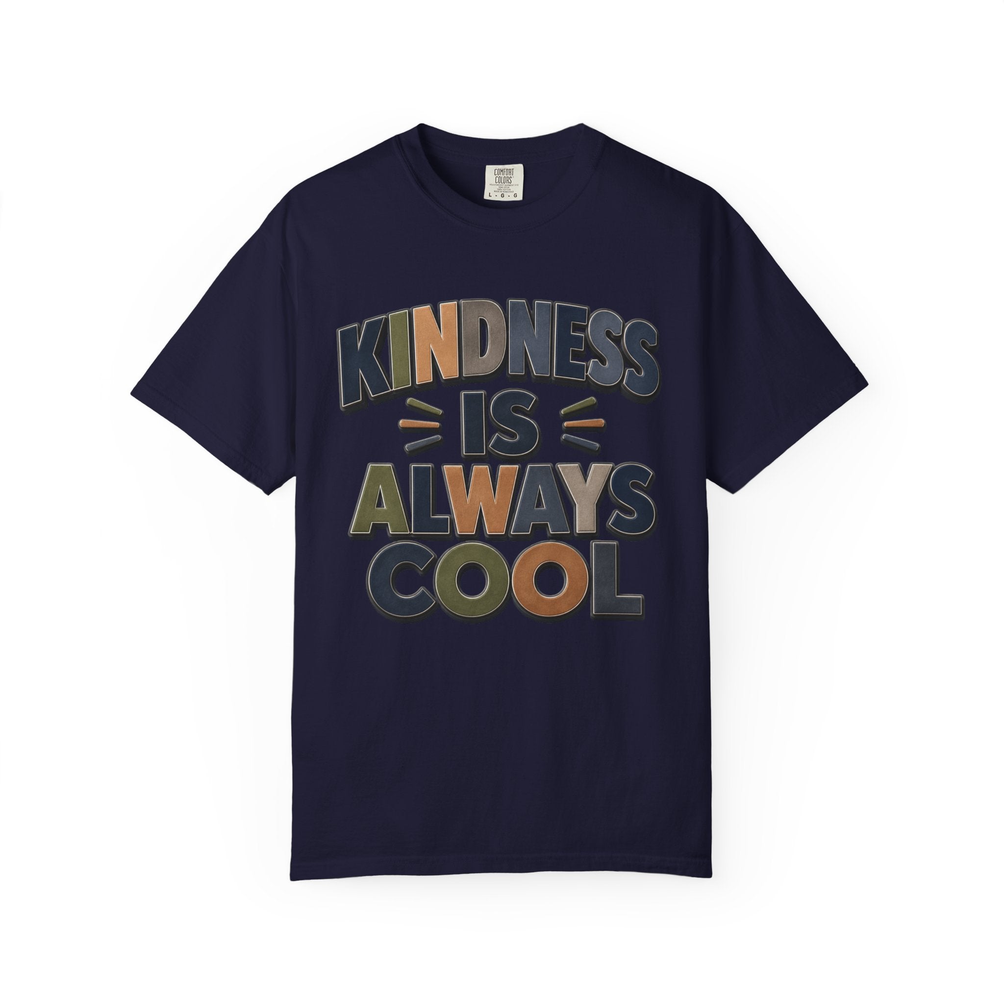 Kindness Is Always Cool T-Shirt | Retro Bold Lettering, Positive Message