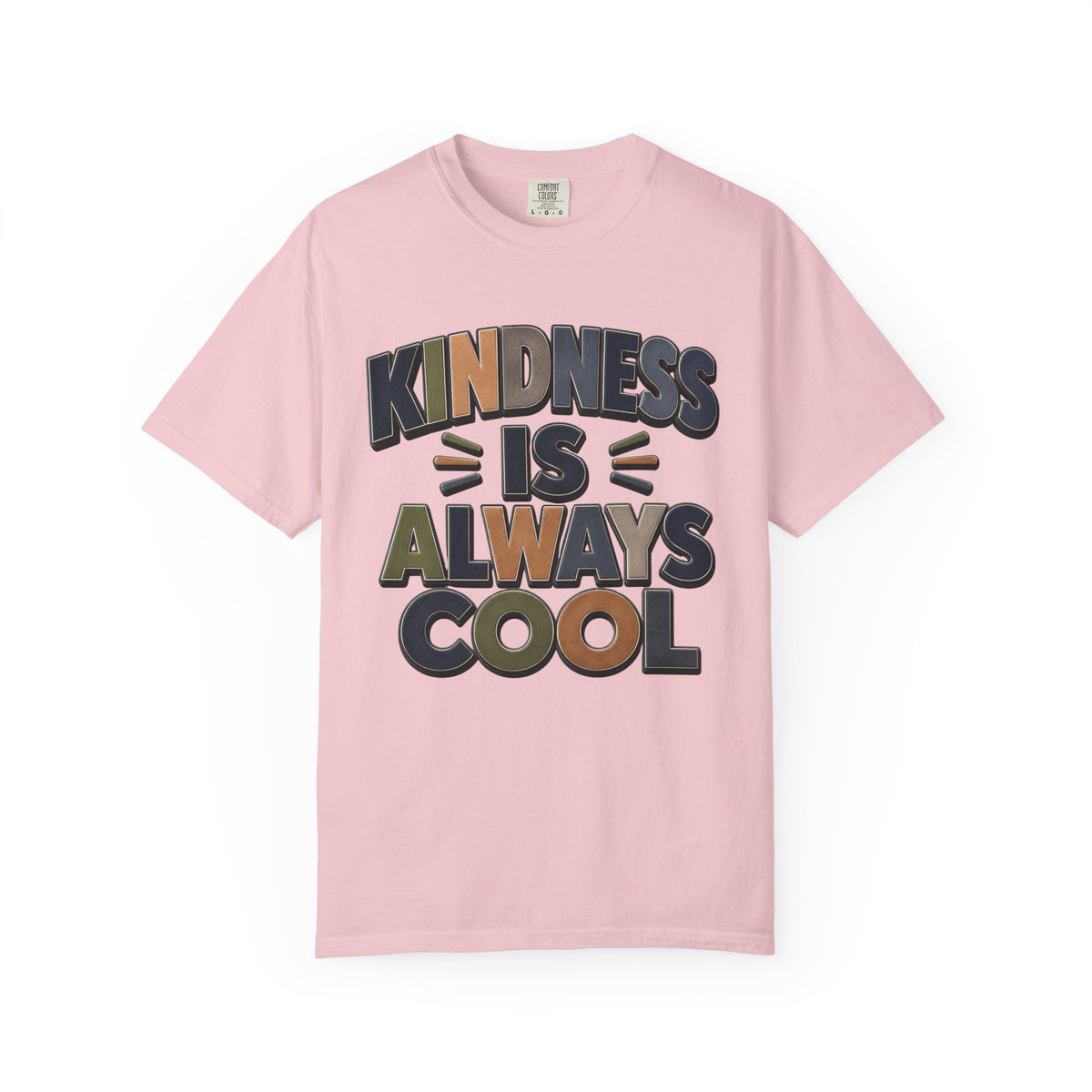 Kindness Is Always Cool T-Shirt | Retro Bold Lettering, Positive Message
