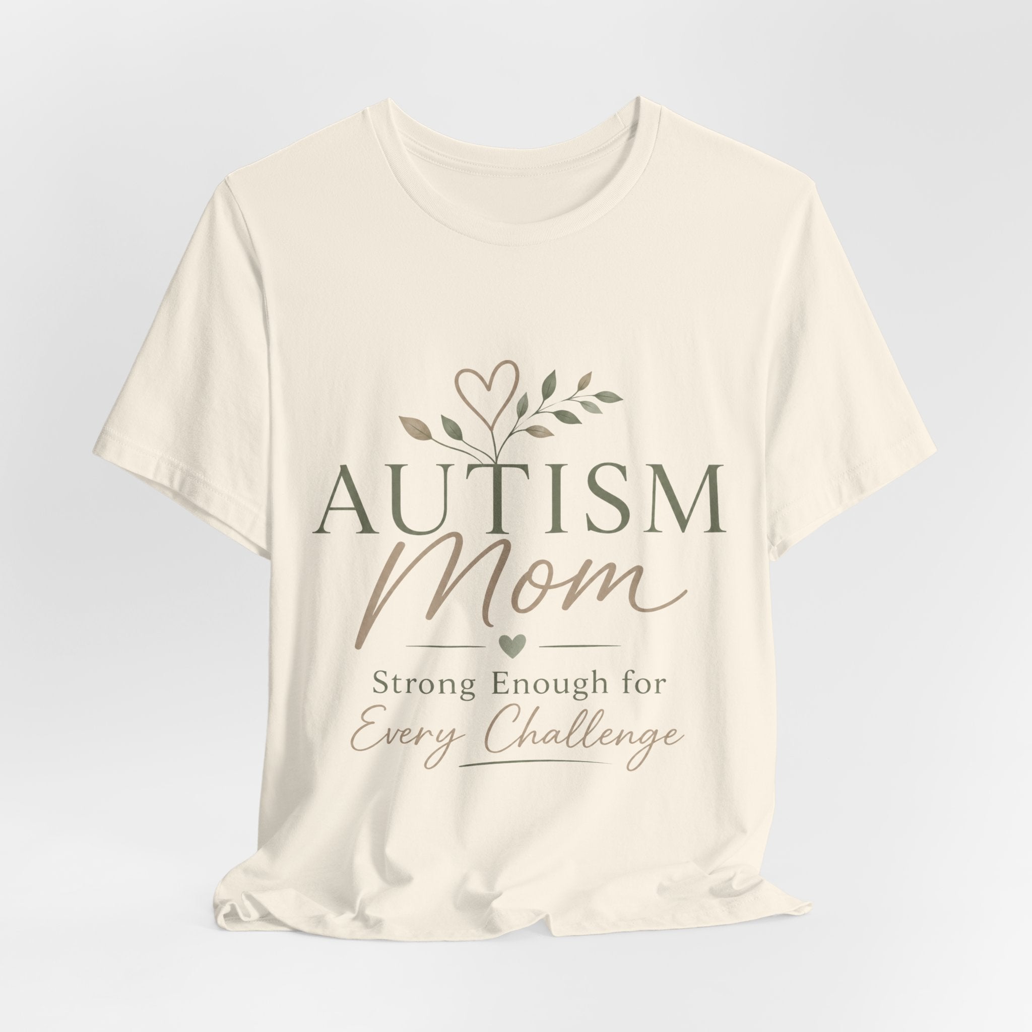 Autism Mom Shirt | Strong Enough for Every Challenge | Autism Acceptance Tee | Special Needs Mom Gift | Neurodiversity Shirt