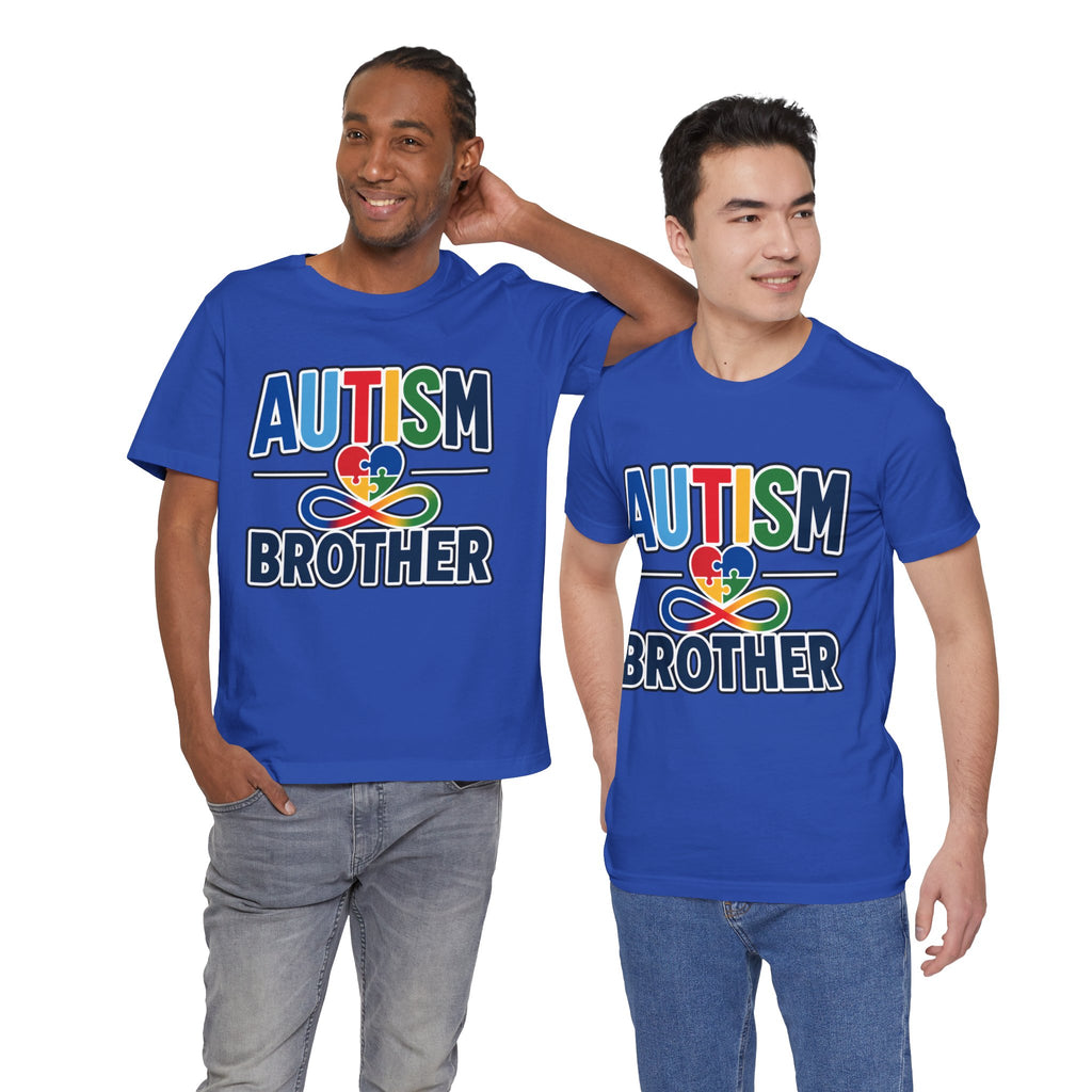 Autism Brother Shirt | Puzzle Heart Infinity T-Shirt | Proud Autism Sibling Tee | Autism Awareness & Acceptance Gift for Brother