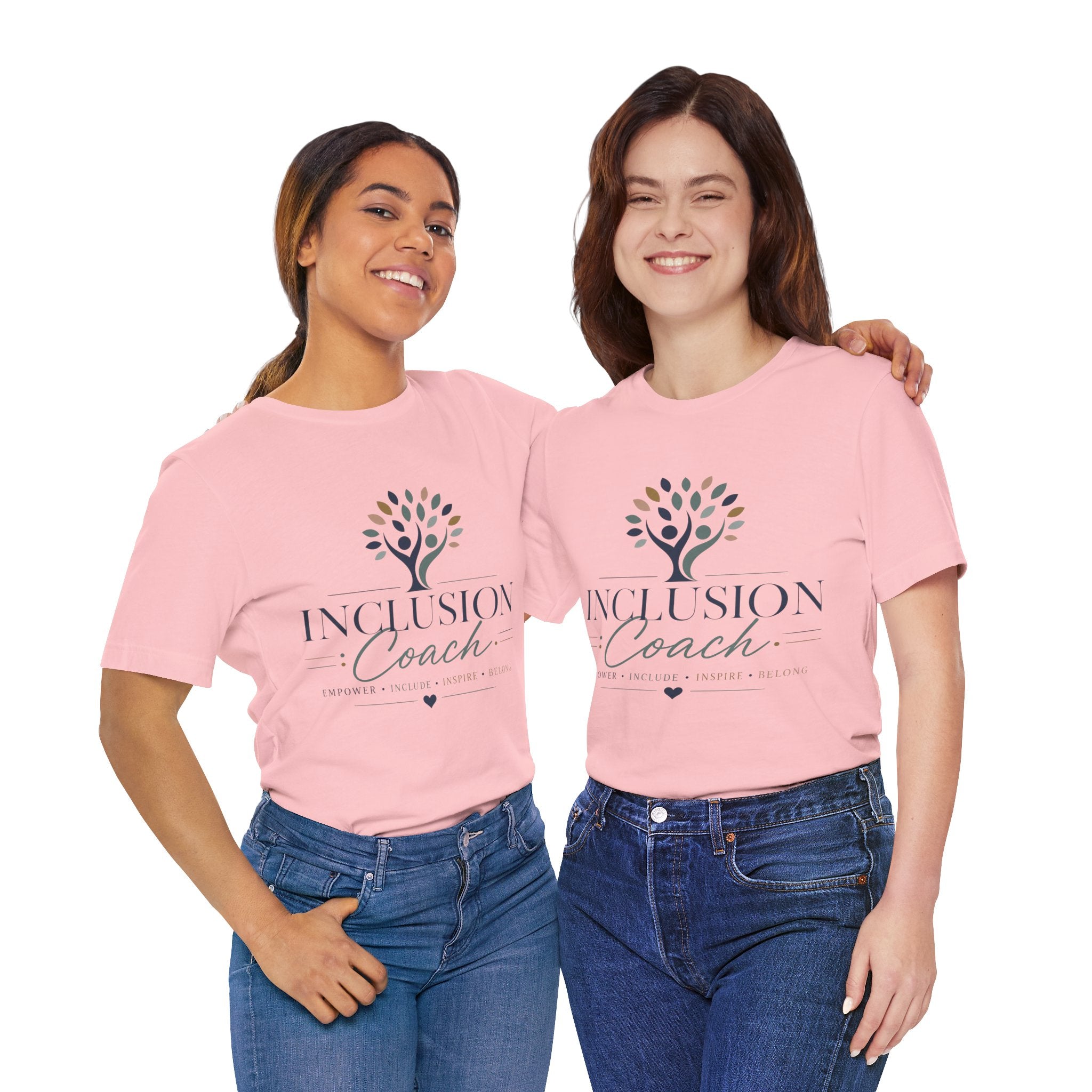 Inclusion Coach T-Shirt | Tree Logo, Empower Inclusivity, Diversity