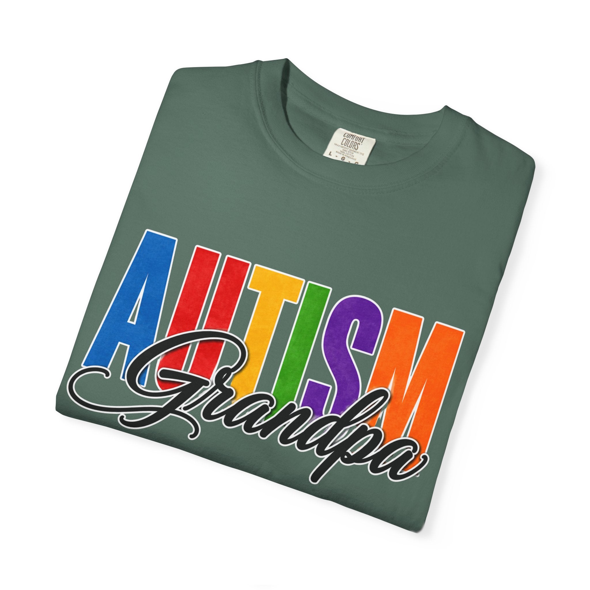 Autism Grandpa Shirt Proud Autism Grandpa T Shirt Autism Awareness Autism Acceptance Gift Puzzle Heart Special Needs Grandpa Tee