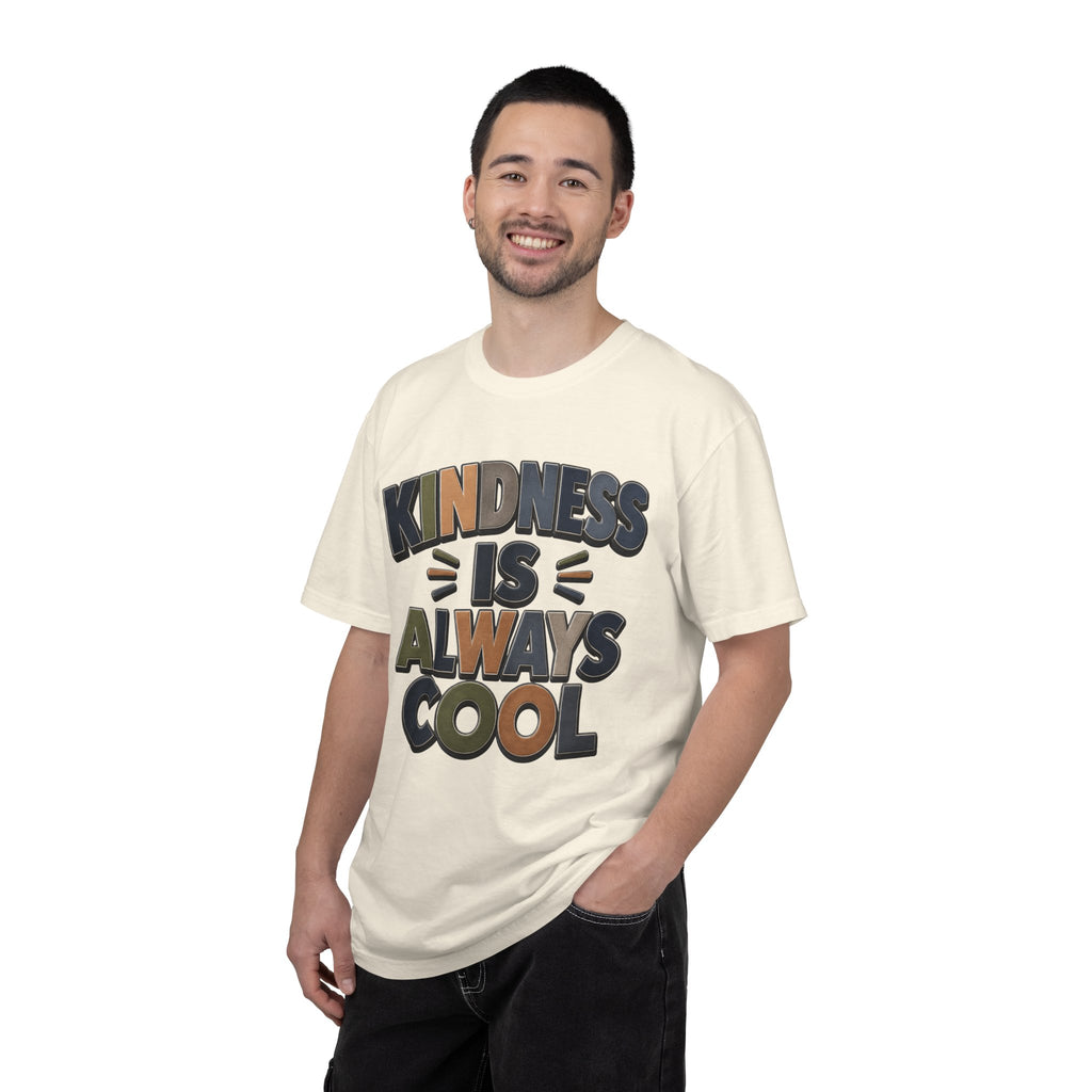 Kindness Is Always Cool T-Shirt | Retro Bold Lettering, Positive Message