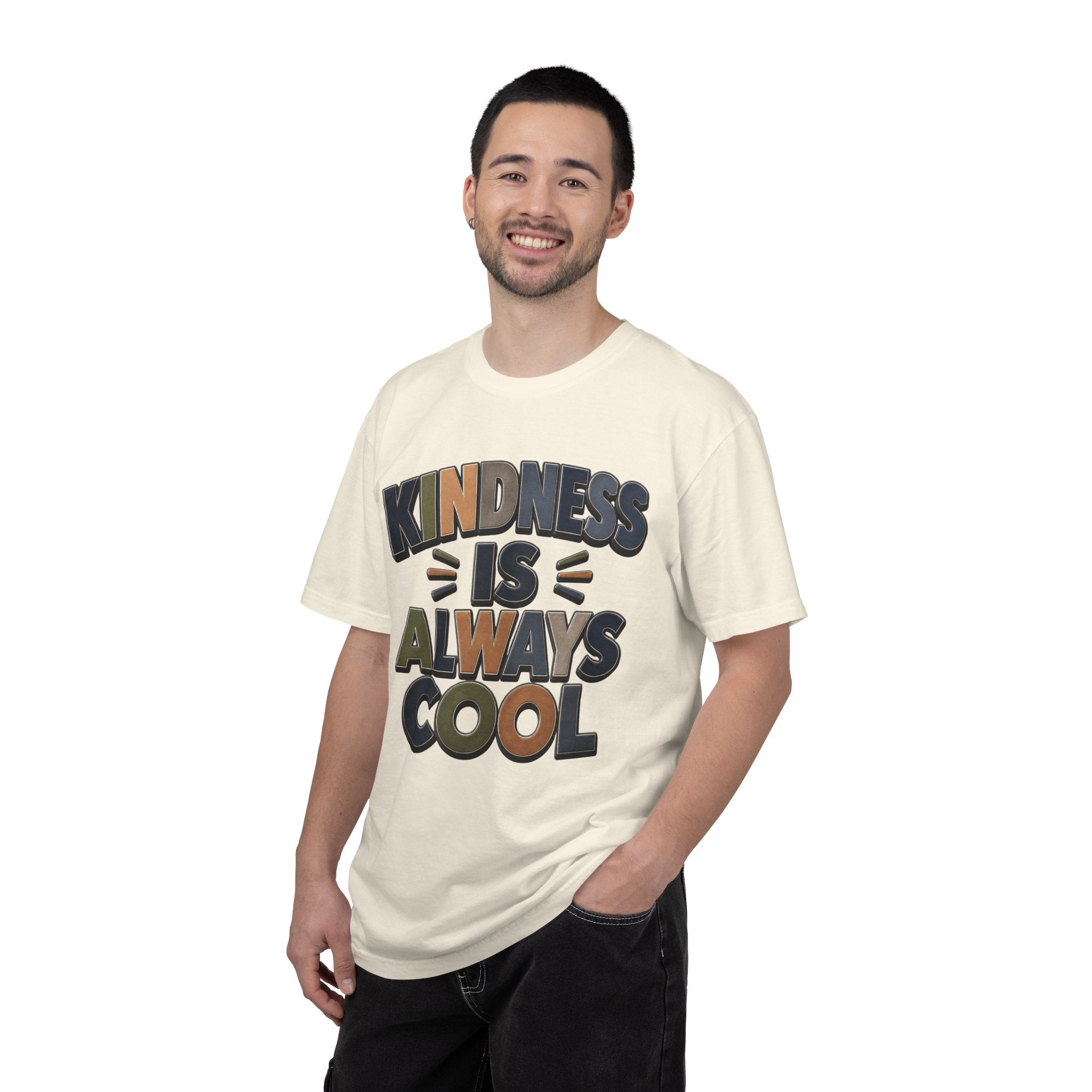 Kindness Is Always Cool T-Shirt | Retro Bold Lettering, Positive Message