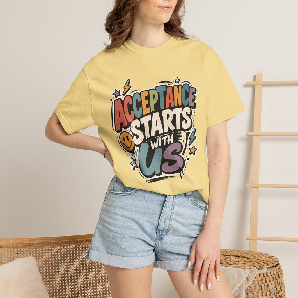 Autism Acceptance Shirt | Puzzle Heart Autism Awareness Shirt, Neurodiversity Inclusion Advocate Gift