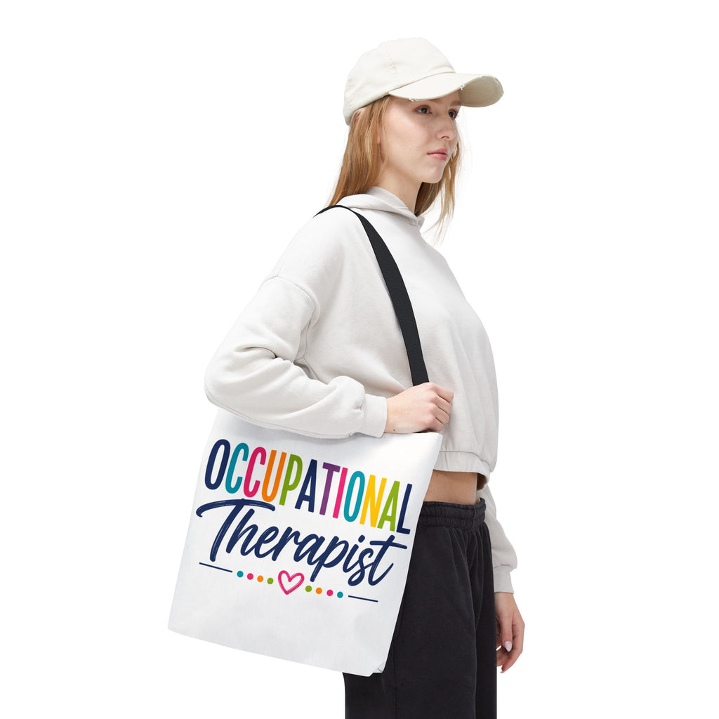 Occupational Therapist Tote Bag | Rainbow Script Healthcare Professional