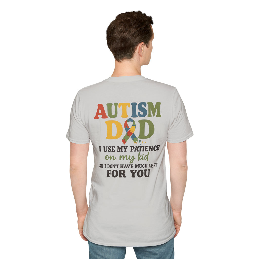 Autism Dad T-Shirt | Rainbow Puzzle Support Tee