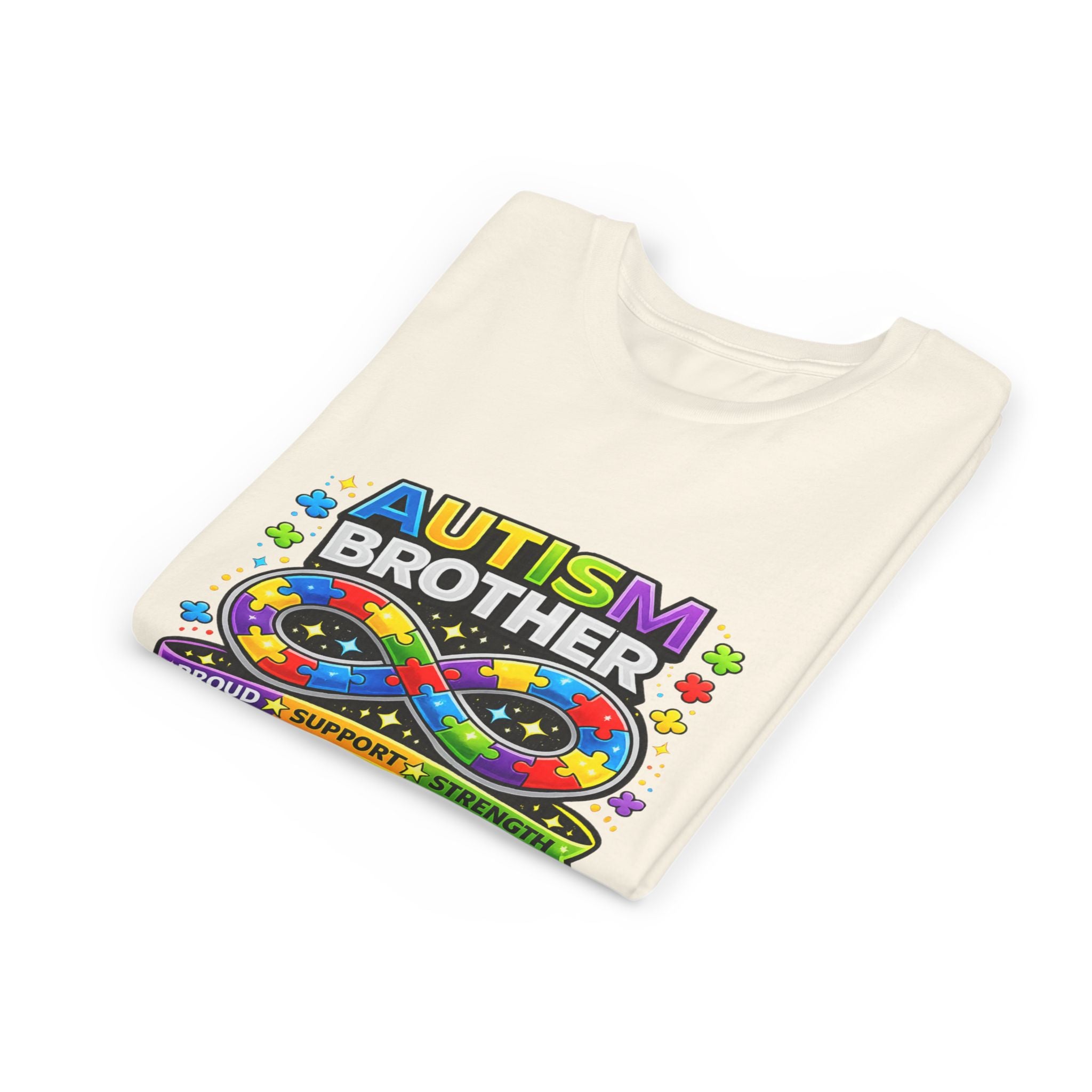 Autism Brother Shirt | Autism Sibling Tee | Infinity Puzzle Shirt | Proud Support Strength | Autism Acceptance Gift for Brother