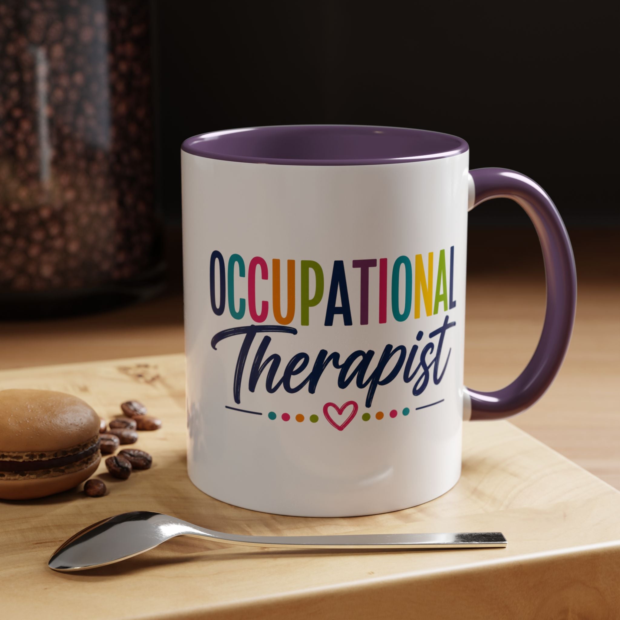 Occupational Therapist Mug | Accent Coffee Mug, Colorful Script 11oz 15oz