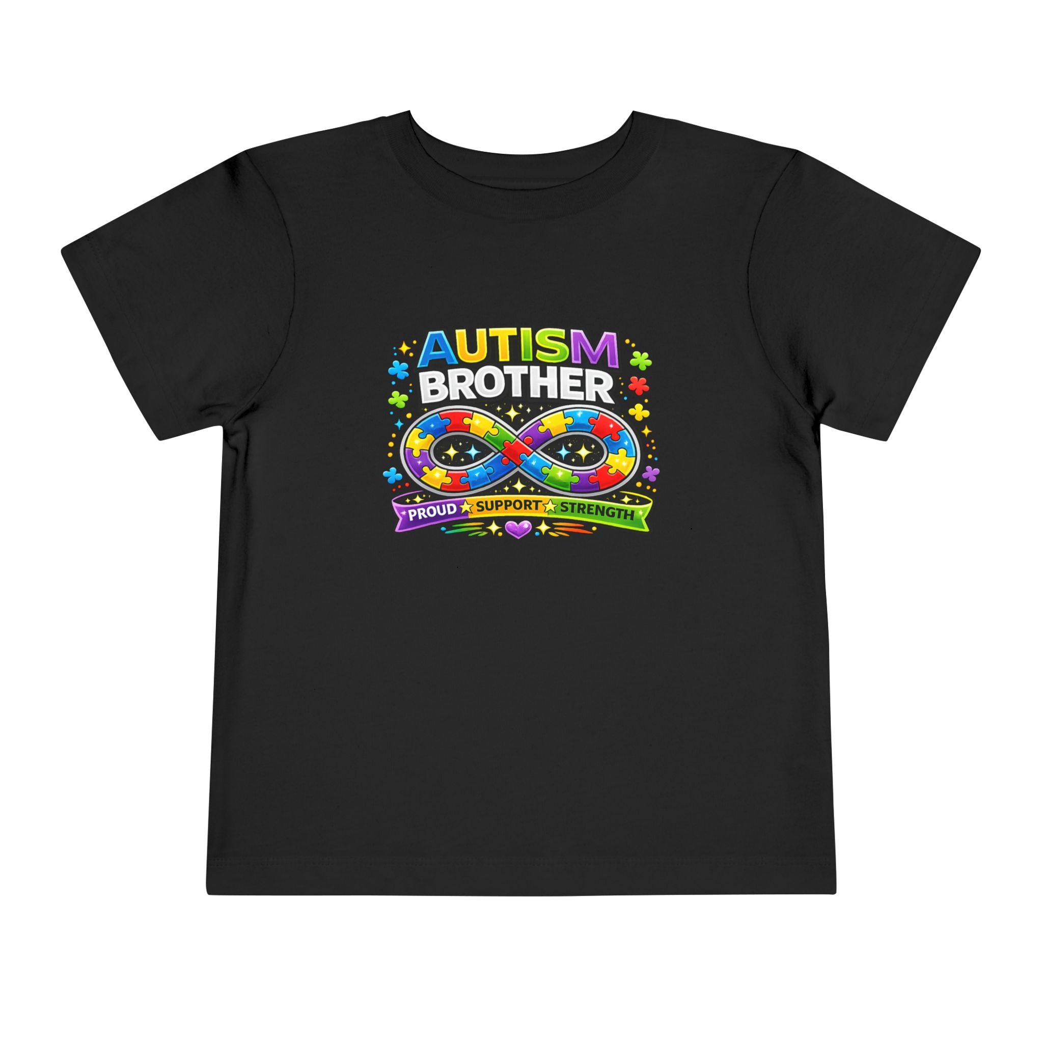 Autism Brother Toddler Tee | Puzzle Ribbon Support