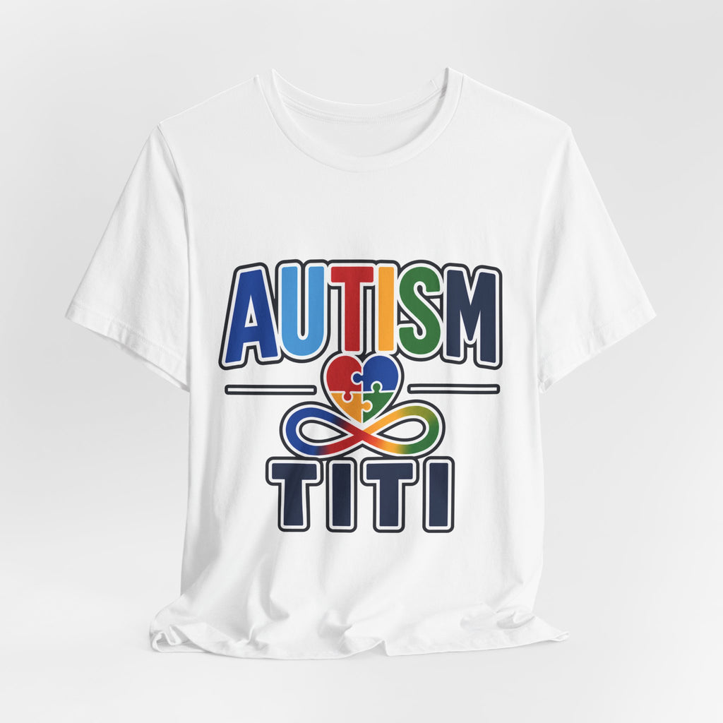 Autism Titi Shirt | Proud Autism Aunt T-Shirt | Spanish Tía Puzzle Heart Infinity Design | Autism Awareness & Acceptance Gift