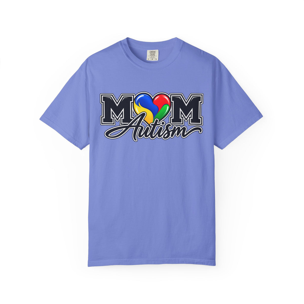 Mom Autism Heart T-Shirt, Autism Awareness Mom Tee, Autism Mom Gift Shirt, Autism Acceptance Family Apparel, Neurodiversity Gift