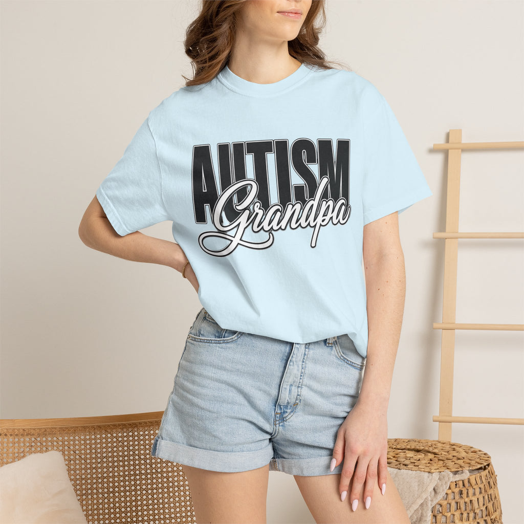 Autism Grandpa Shirt Proud Autism Grandpa T Shirt Autism Awareness Autism Acceptance Gift Puzzle Heart Special Needs Grandpa Tee