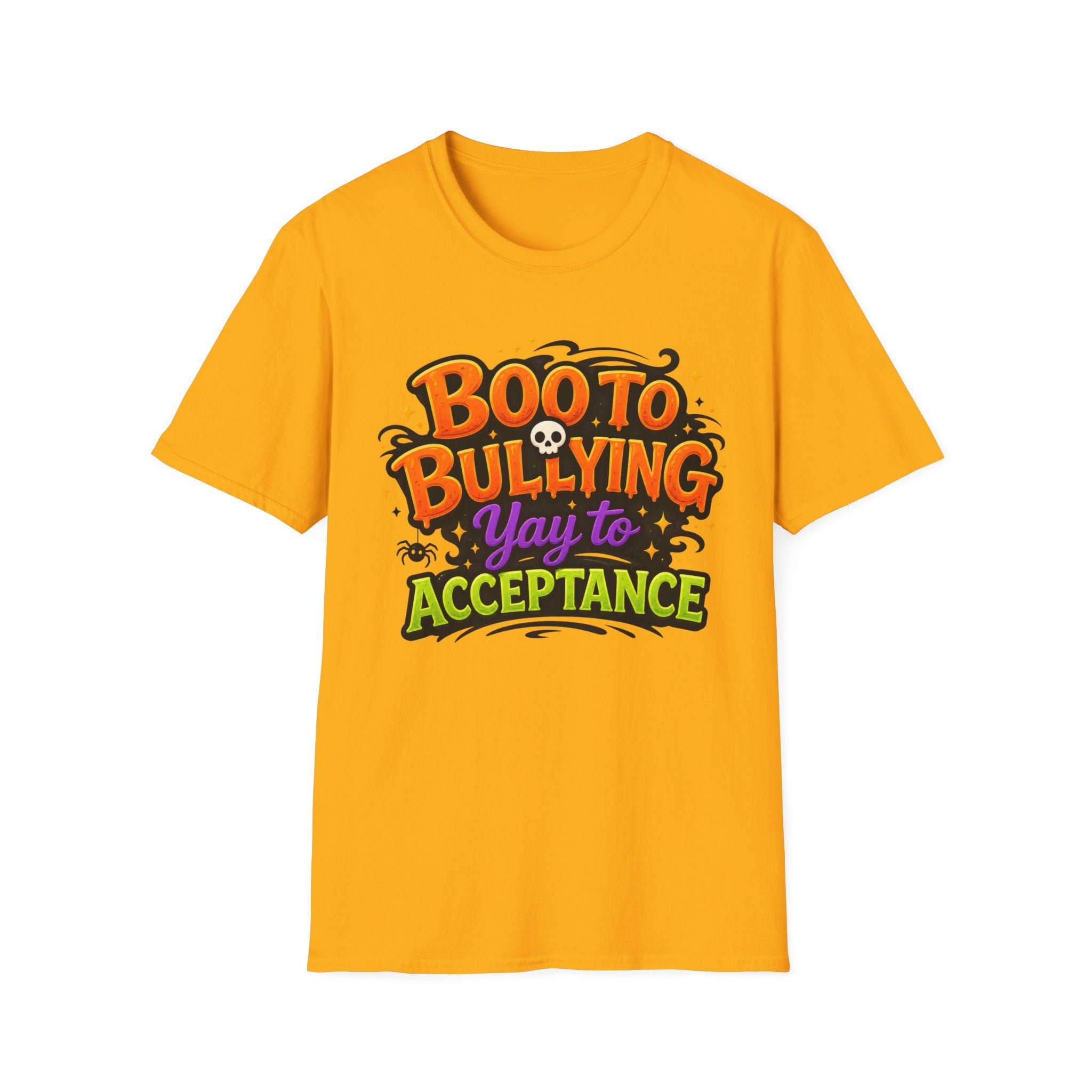 Boo to Bullying Halloween anti-bullying T-Shirt | Acceptance message
