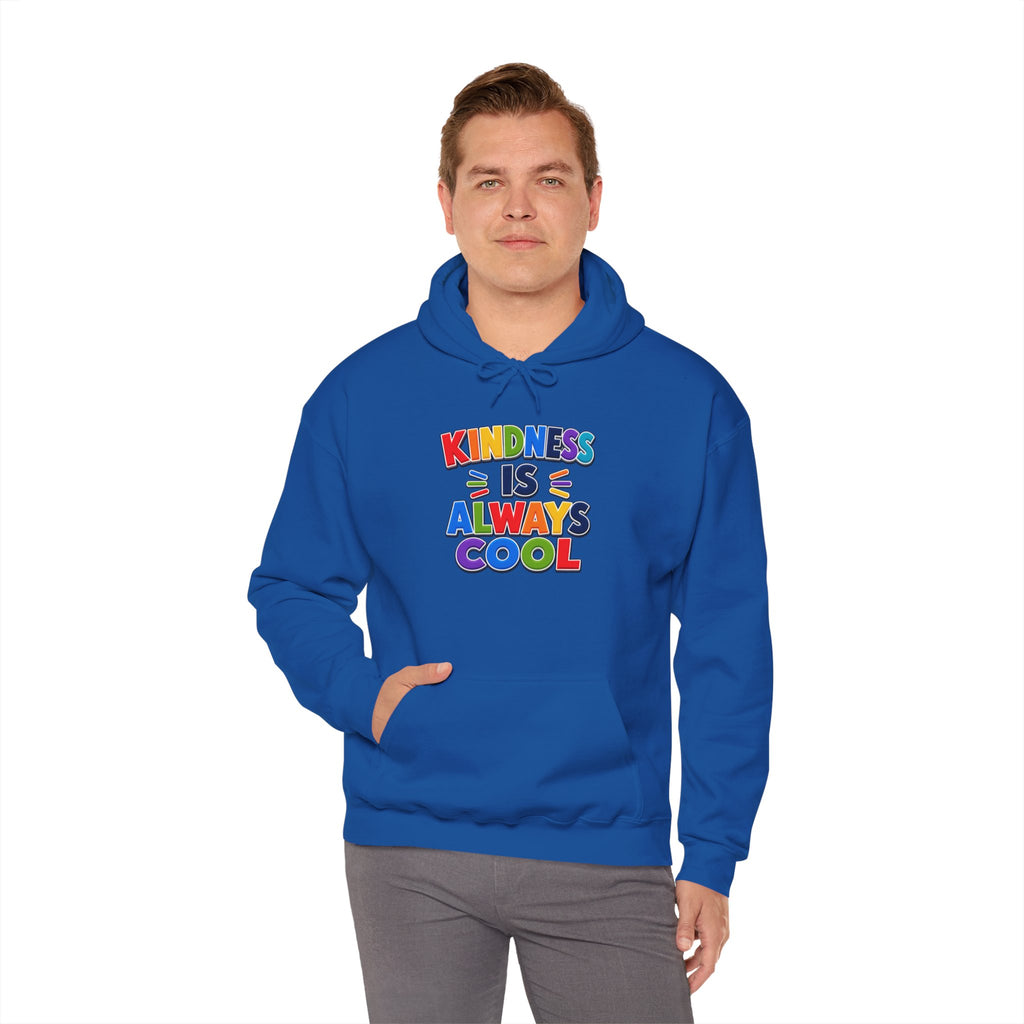 Kindness Is Always Cool hoodie | Rainbow Retro Lettering