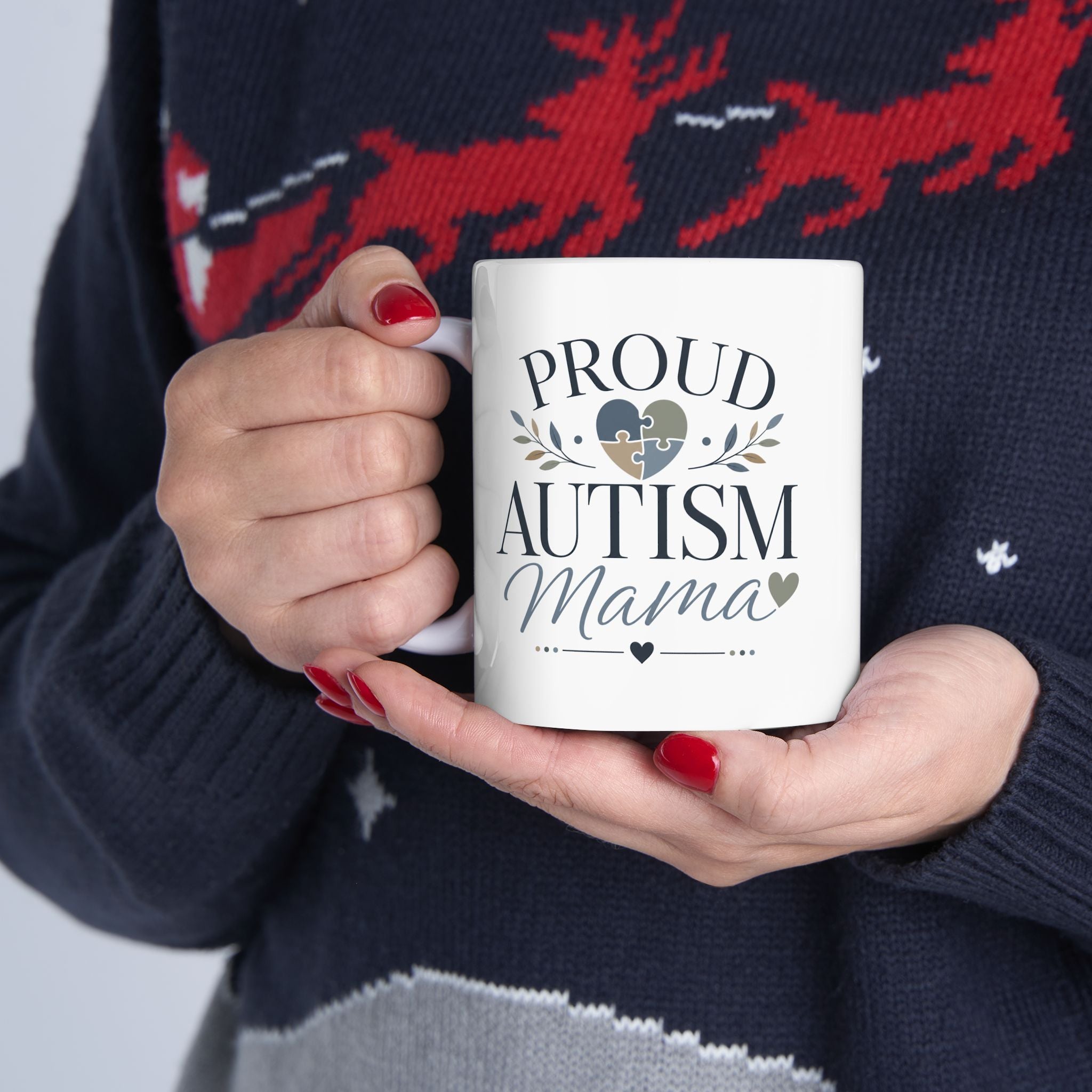 Autumn Mama Ceramic Mug – Proud Autumn Mom Coffee Cup (11oz, 15oz)