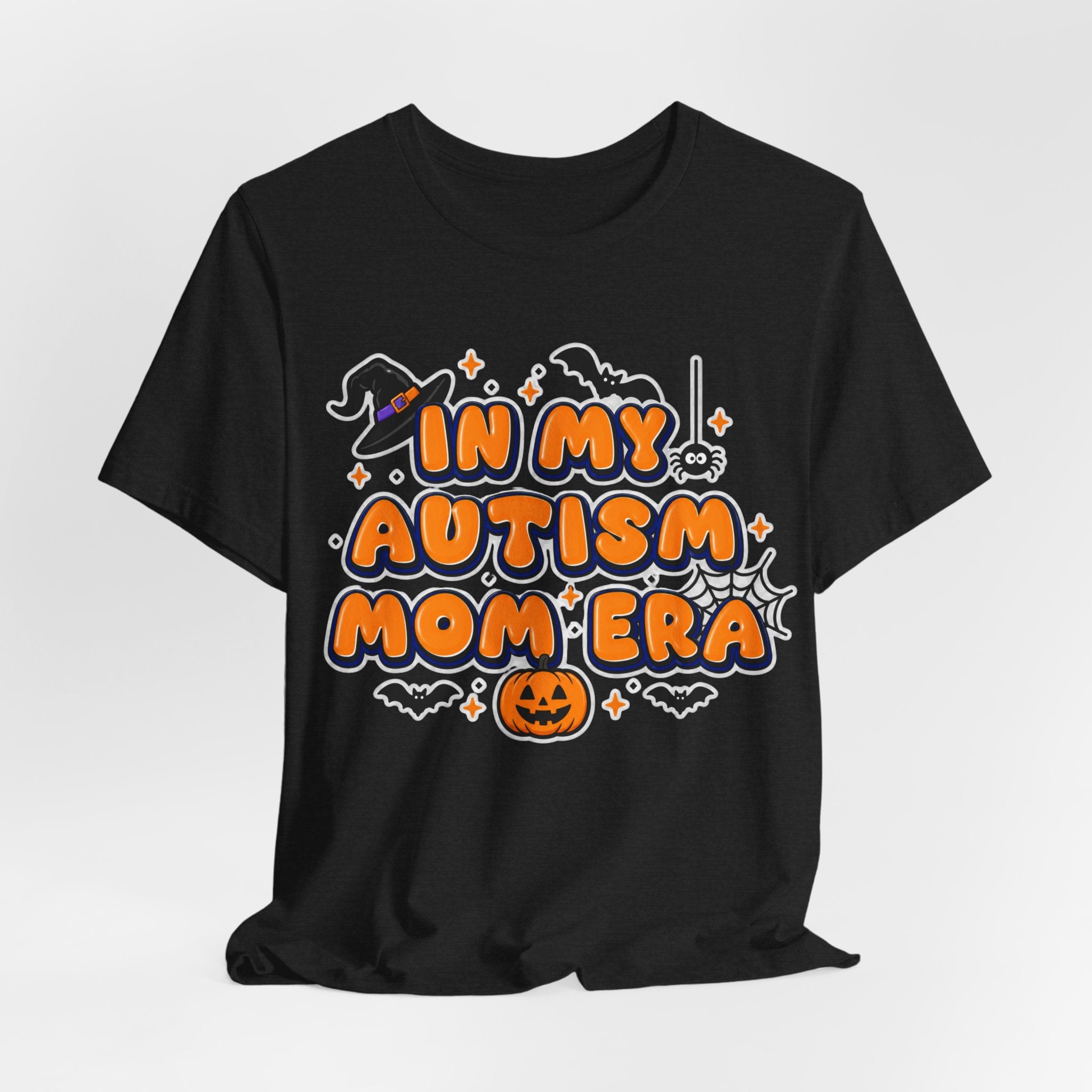 In My Autism Mom Era Tee | Halloween Pumpkin Witch Bat Spiderweb