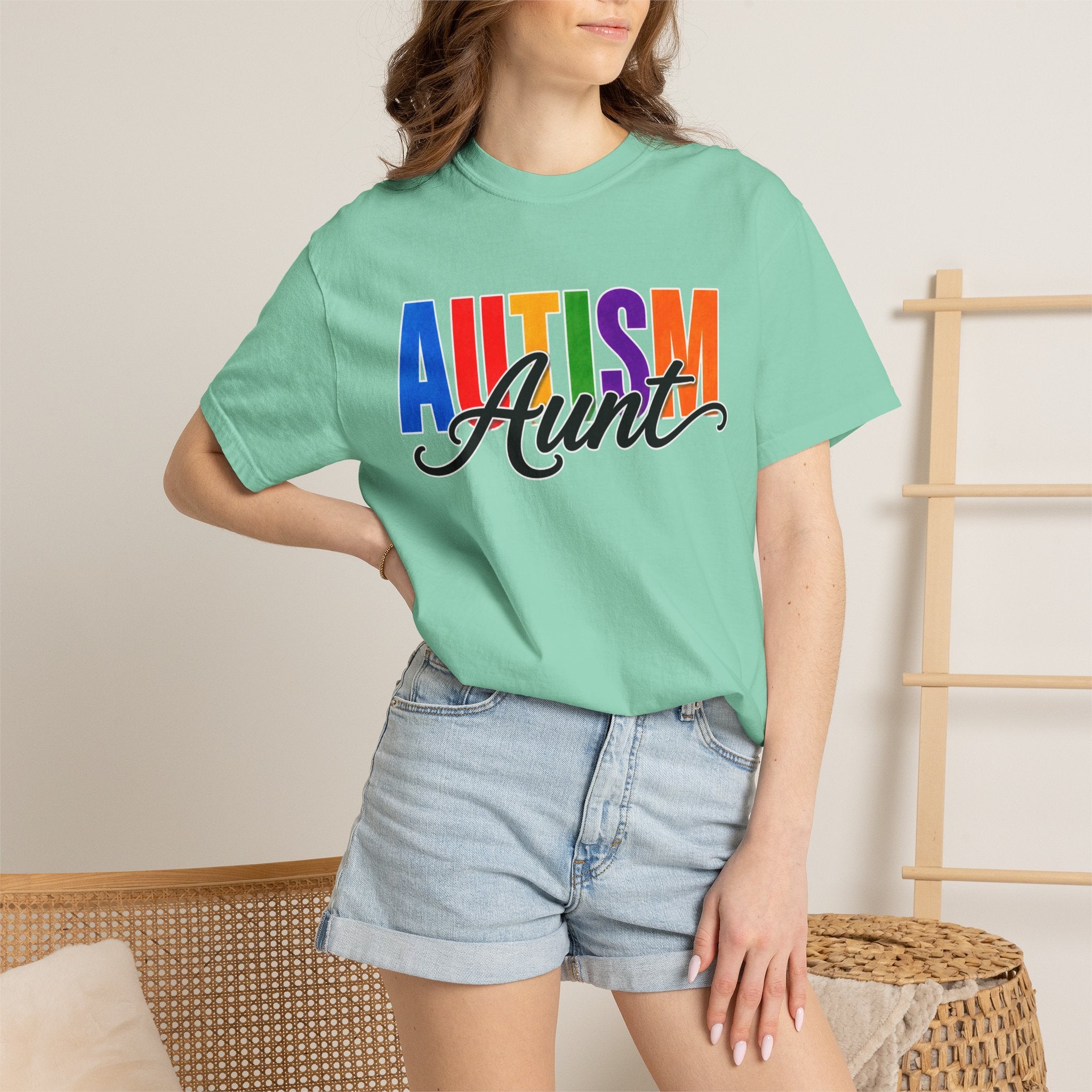 Autism Aunt Shirt Proud Autism Aunt T Shirt Autism Awareness Autism Acceptance Gift Puzzle Heart Special Needs Family Tee