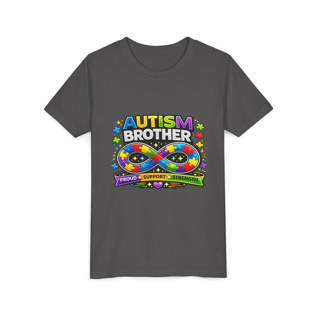 Autism Brother Shirt | Autism Sibling Tee | Infinity Puzzle Shirt | Proud Support Strength | Autism Acceptance Gift for Brother
