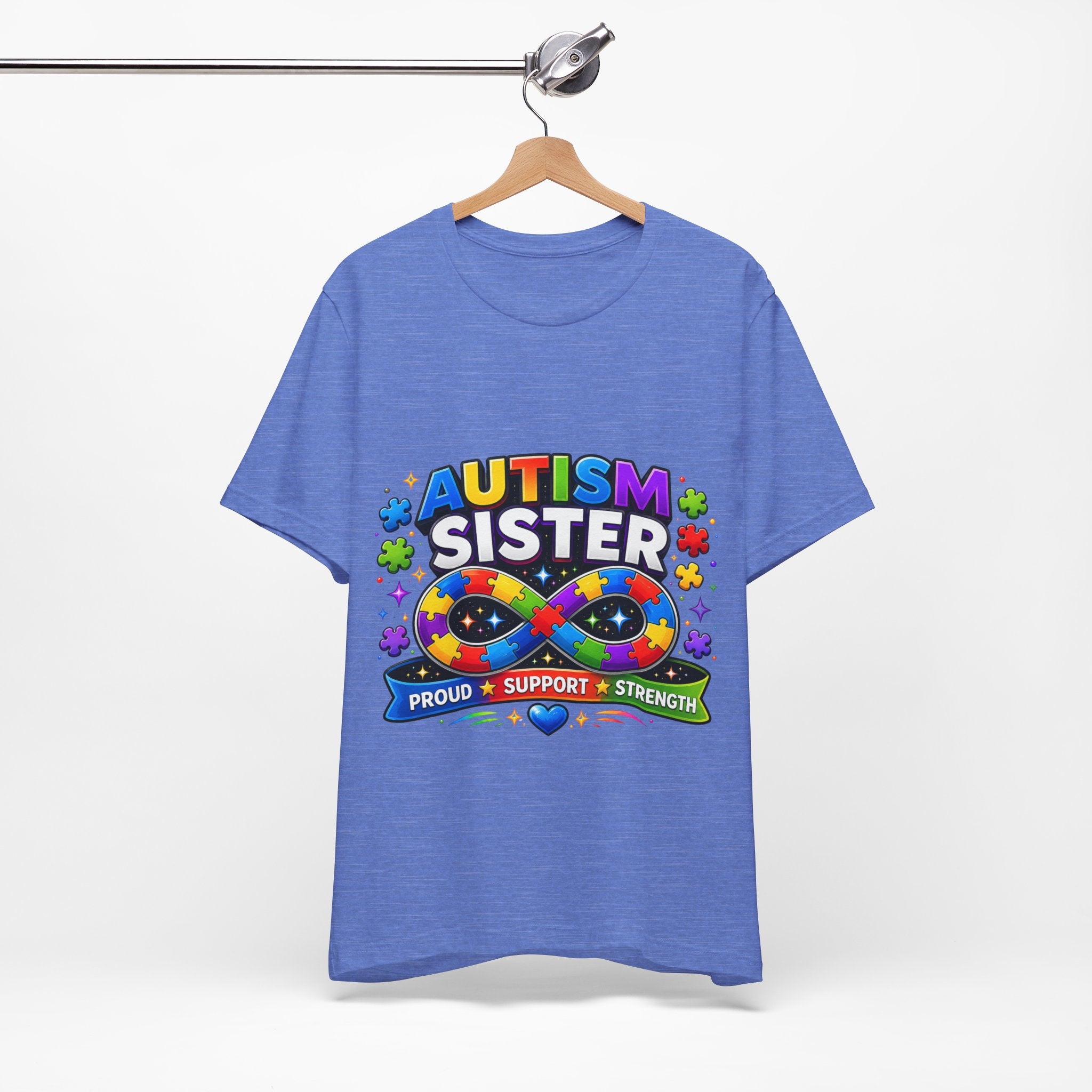 Autism Sister Tee | Puzzle Infinity Support Strength Shirt