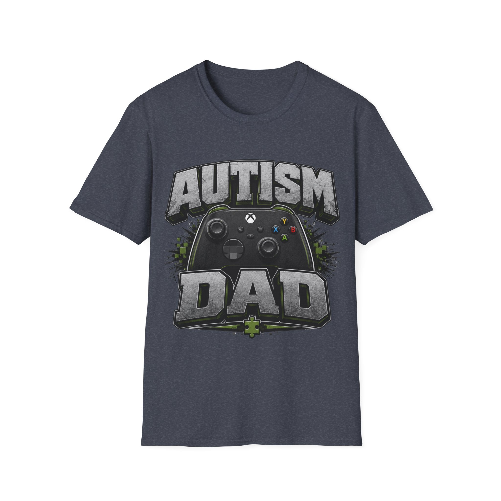 Autism Dad T-Shirt | Video Game Controller Awareness Tee