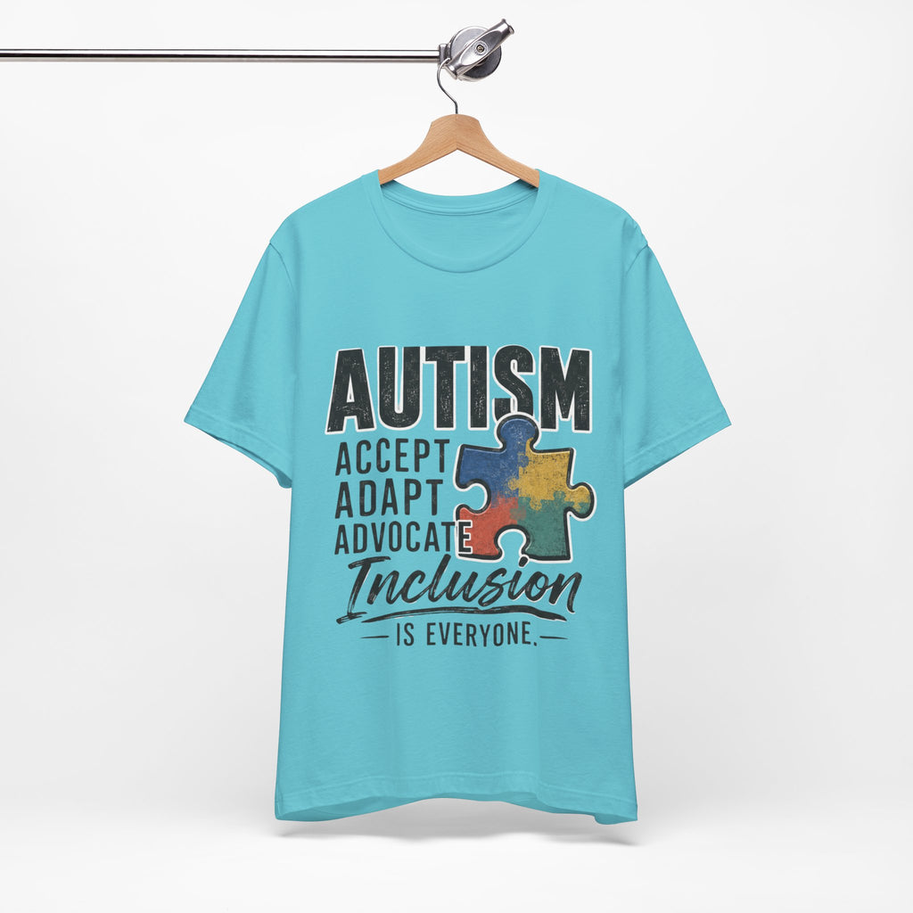 Autism Acceptance Shirt Inclusion Advocate T Shirt Puzzle Piece Tee Neurodiversity Awareness Special Needs Support Unisex Gift