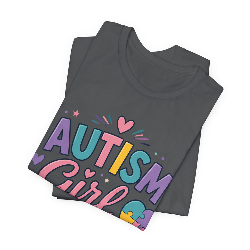 Autism Girl Mom T-Shirt | Puzzle Heart Mom Tee, Neurodiversity Support