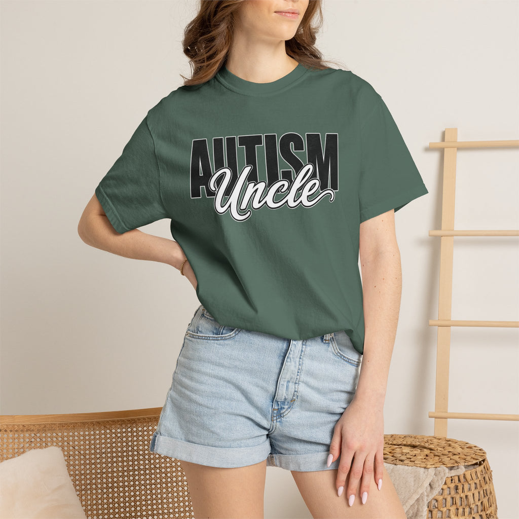 Autism Uncle Shirt Proud Autism Uncle T Shirt Autism Awareness Autism Acceptance Gift Puzzle Heart Special Needs Family Tee
