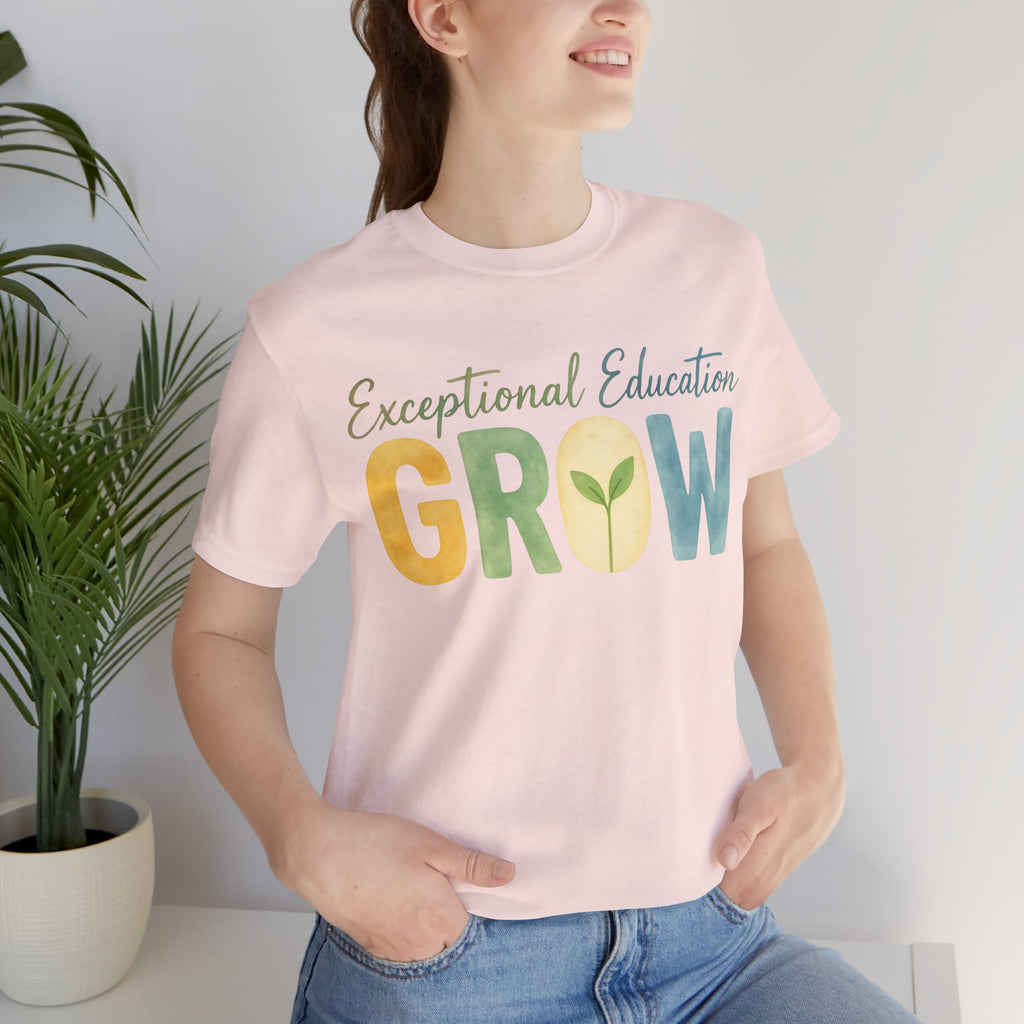 Exceptional Education Teacher Shirt GROW Special Education T Shirt SPED Teacher Gift Inclusive Classroom Autism Teacher Tee