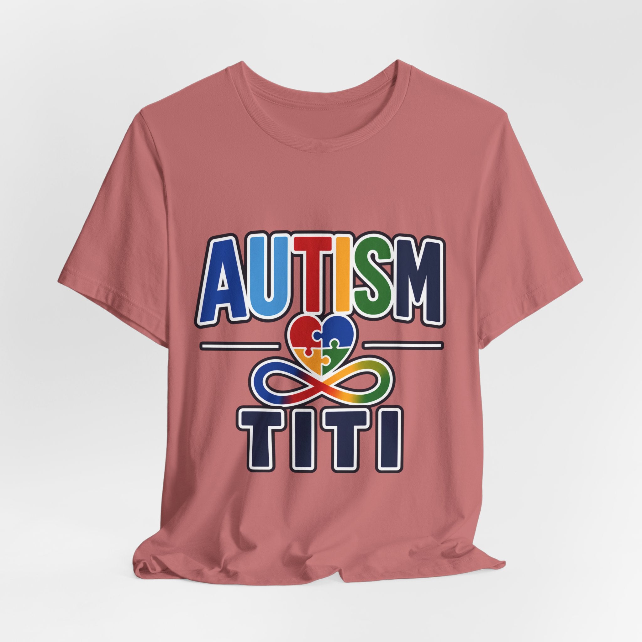 Autism Titi Shirt | Proud Autism Aunt T-Shirt | Spanish Tía Puzzle Heart Infinity Design | Autism Awareness & Acceptance Gift