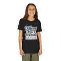 Youth Tee — "Different Not Less" Inclusive Pride Autism Awareness Shirt