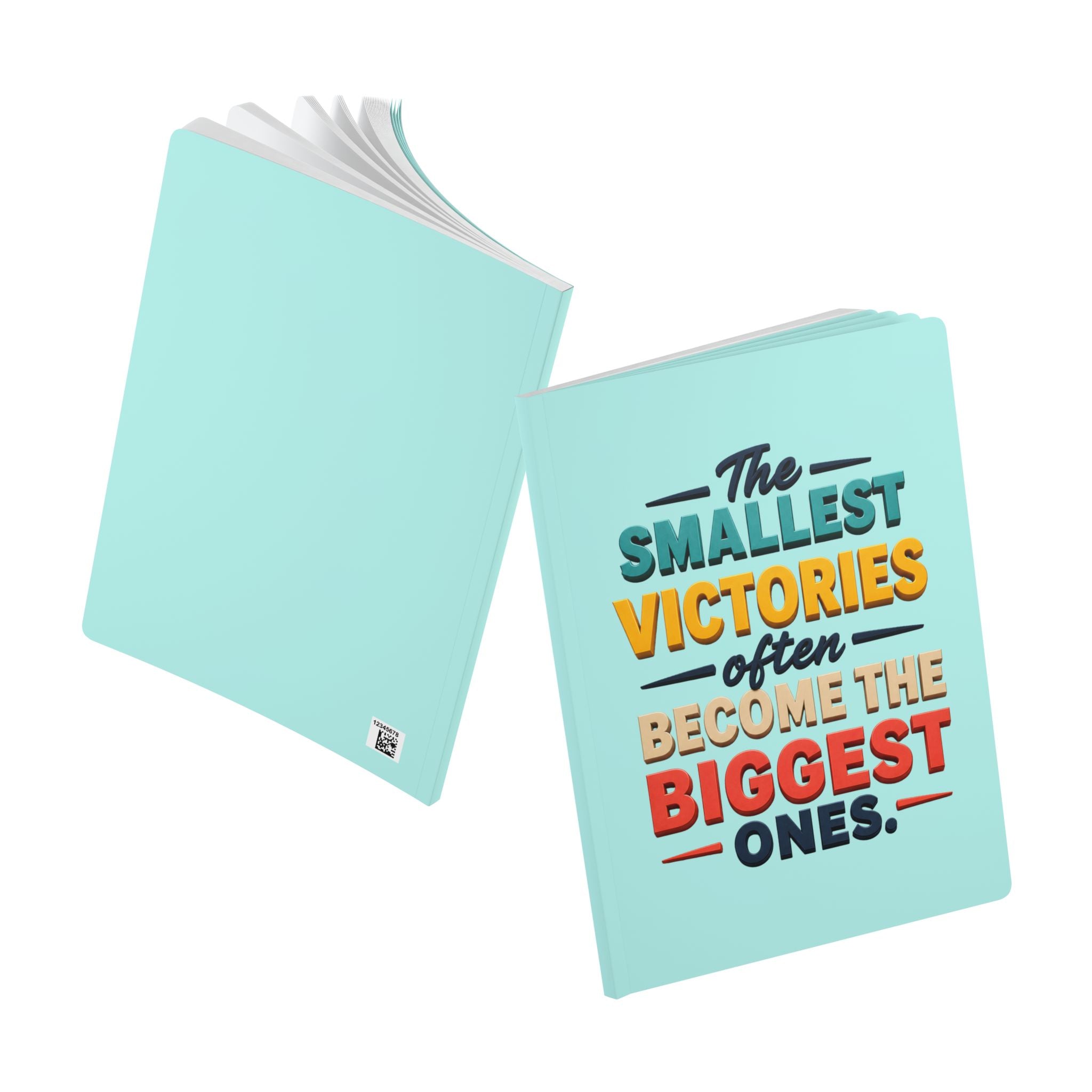 Smallest Victories inspirational quote Journal | softcover motivational notebook
